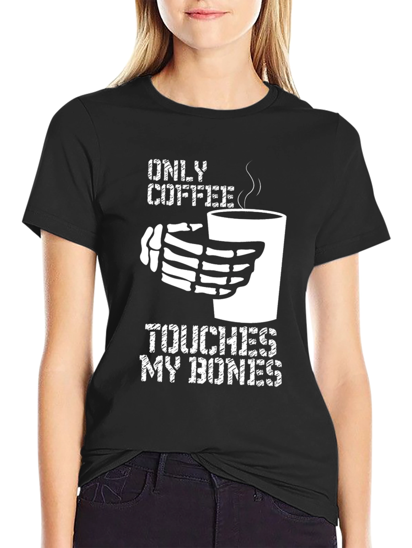 Only Coffee Touches My Bones Graphic Tee
