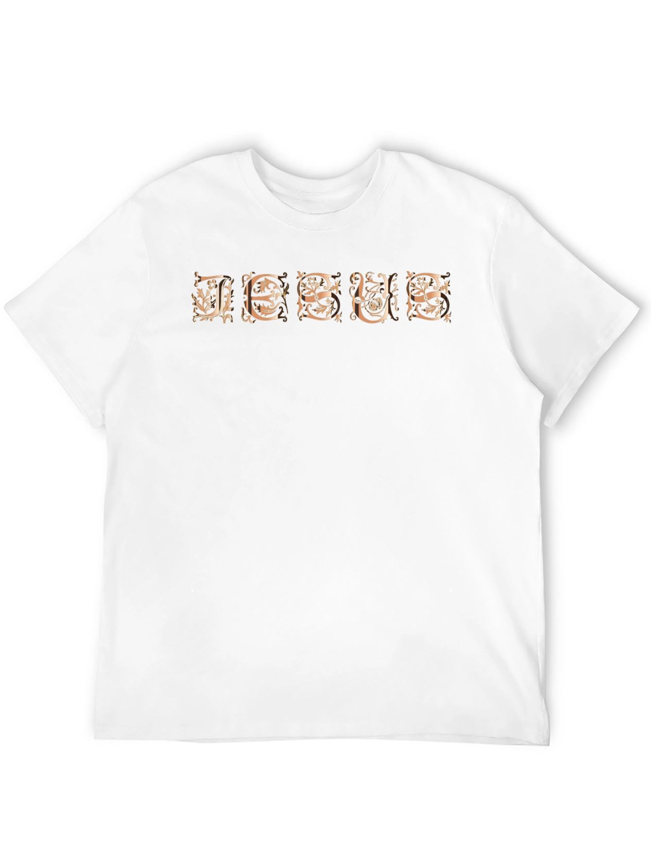 Ornate JESUS Graphic Black T-Shirt