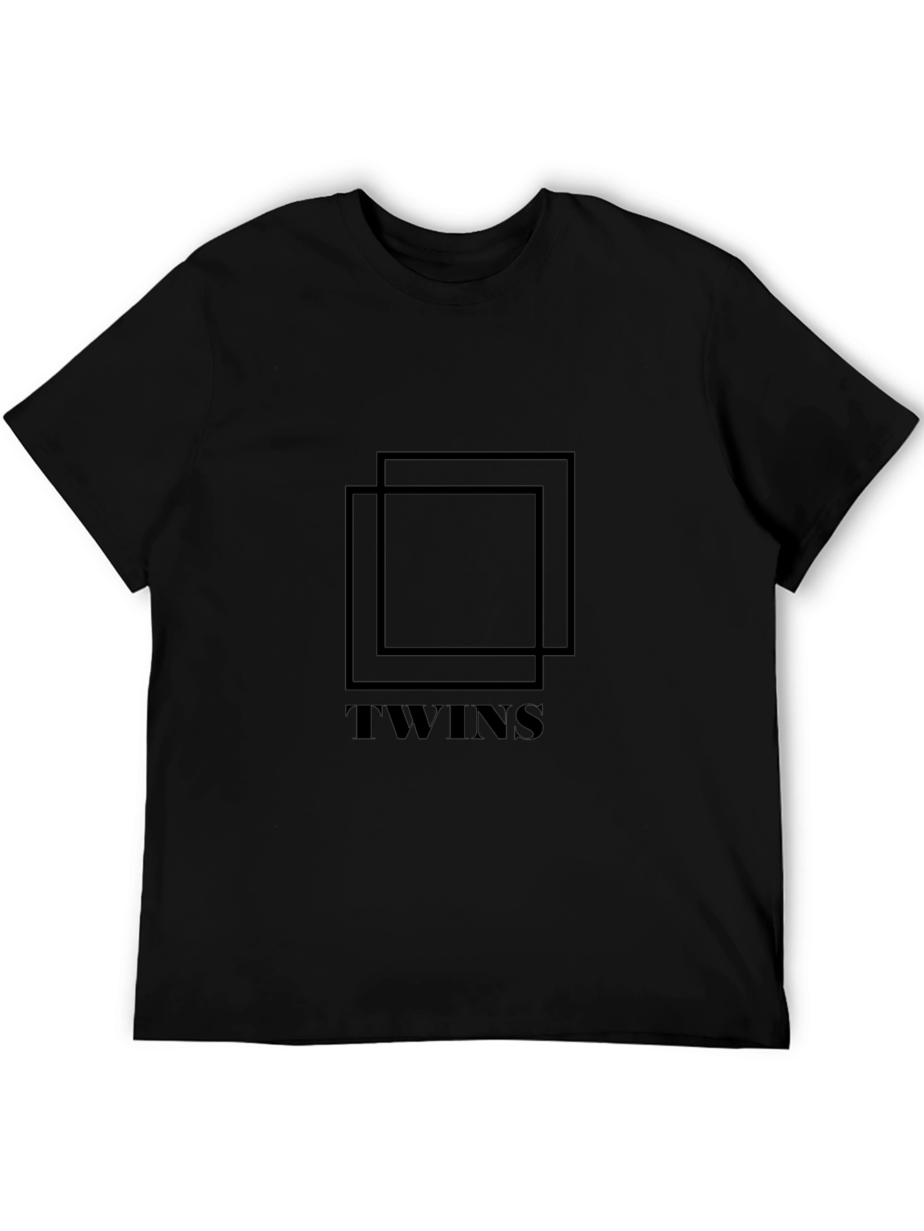 Twins Graphic Black T-Shirt