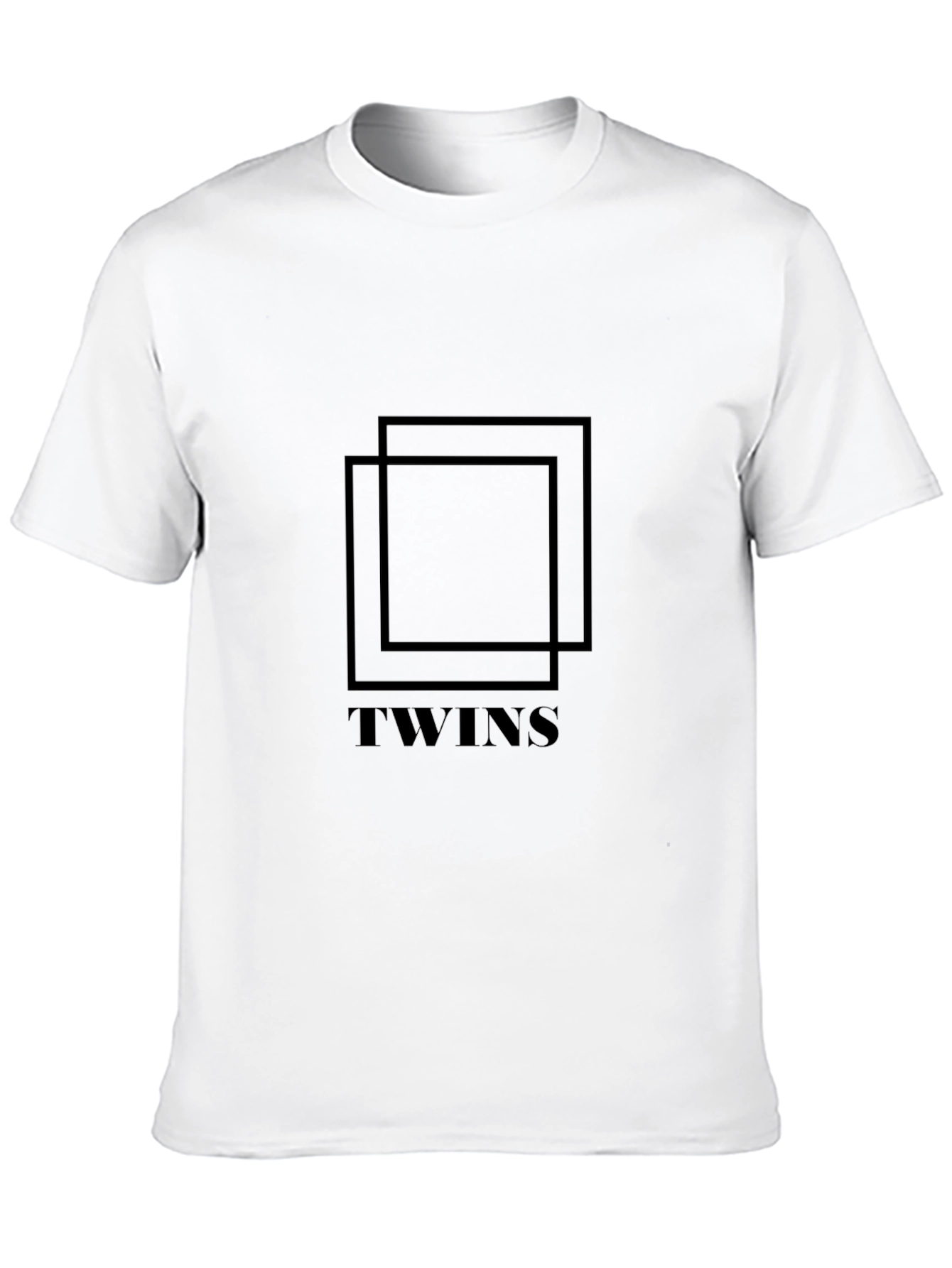 Twins Graphic Black T-Shirt