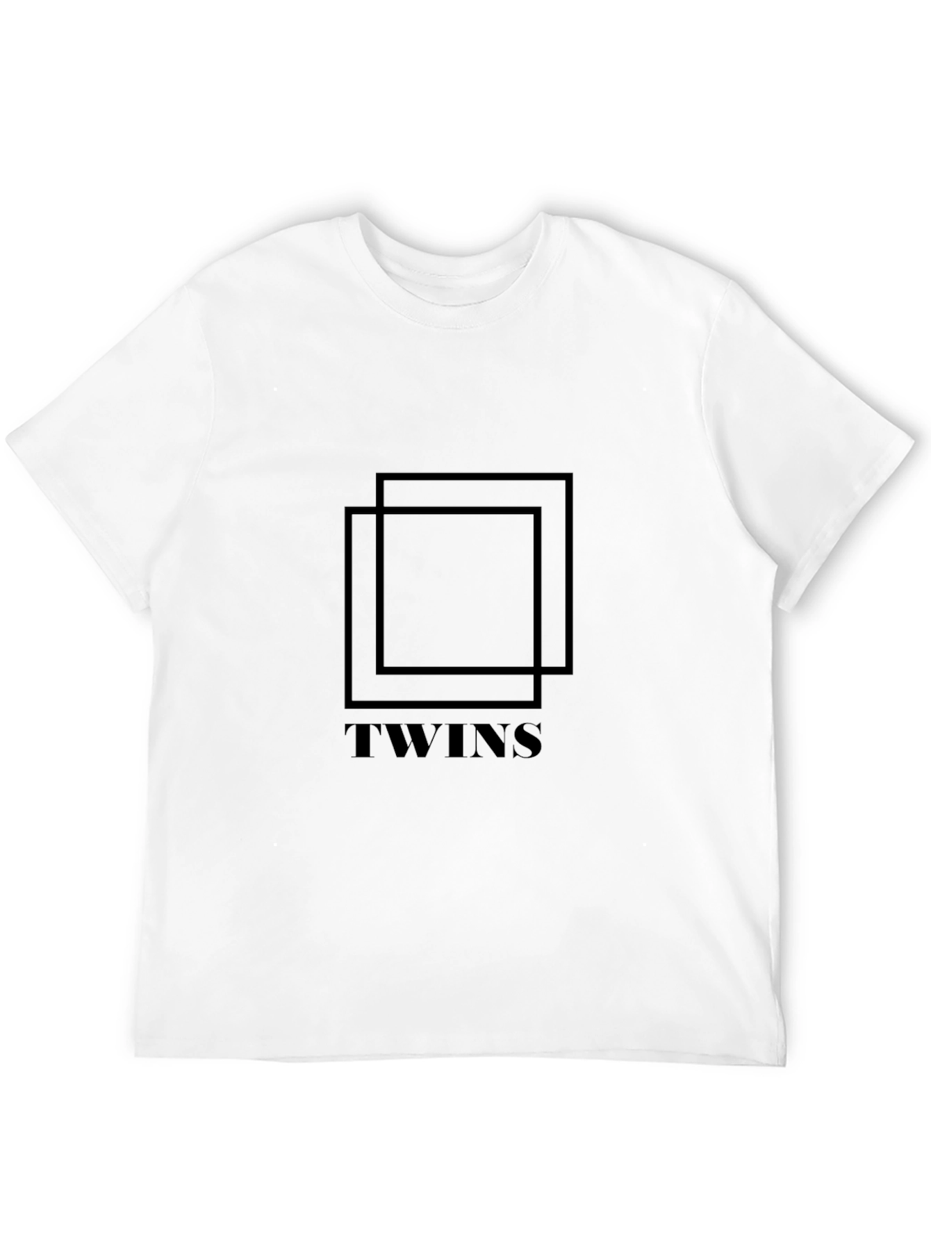 Twins Graphic Black T-Shirt