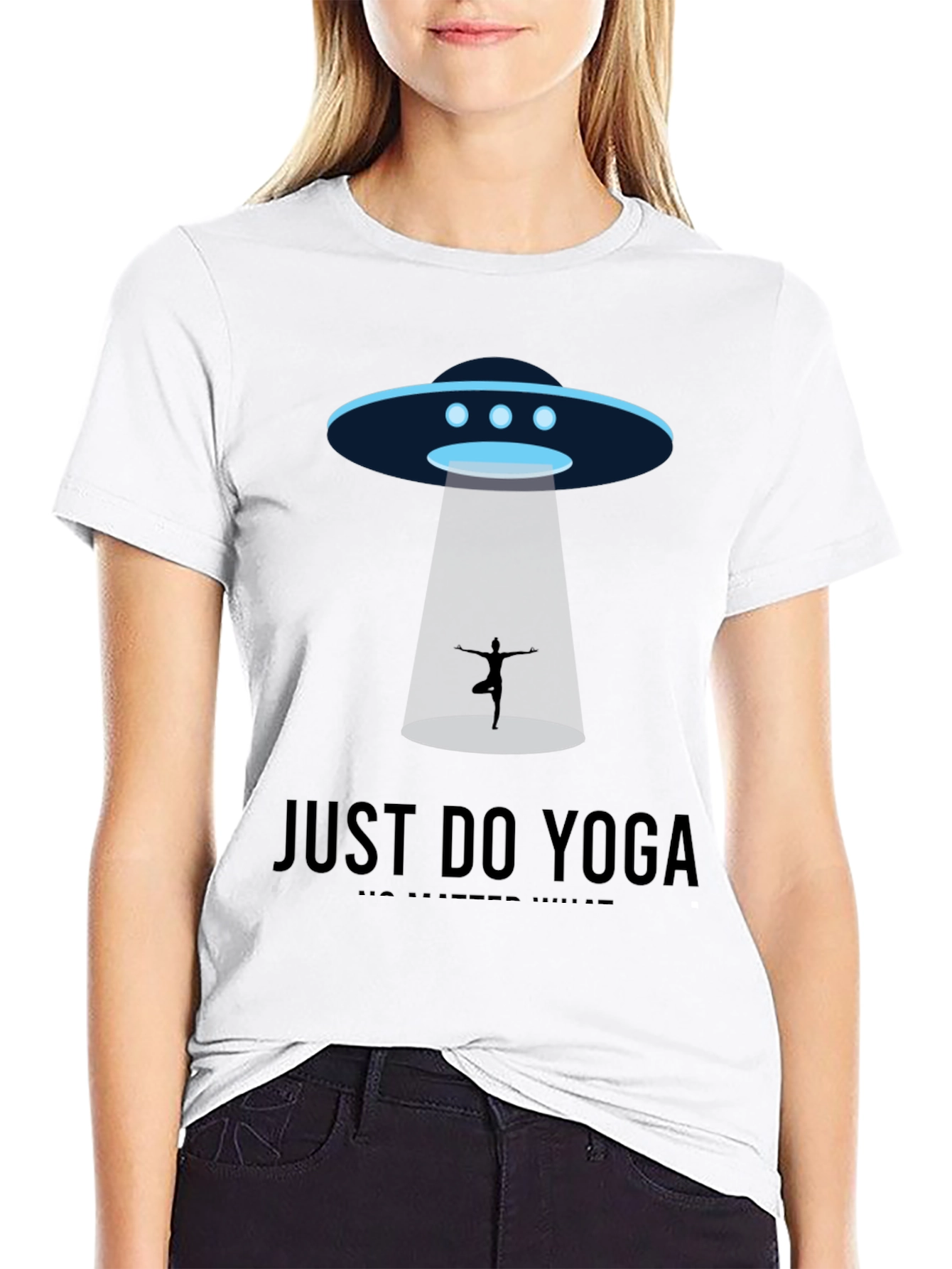 UFO Yoga T-Shirt - Just Do Yoga Tee