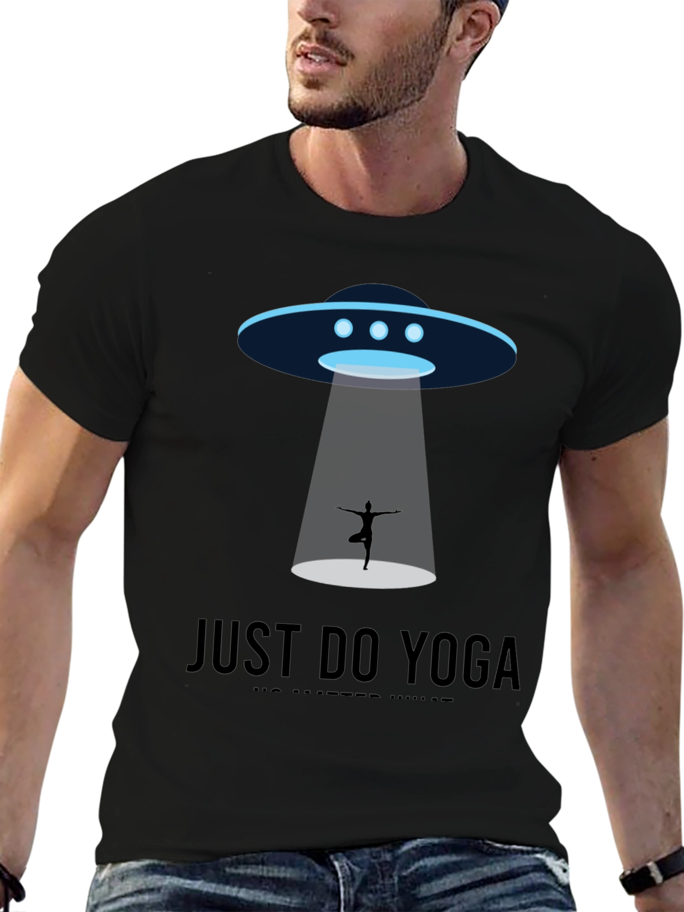 UFO Yoga T-Shirt - Just Do Yoga Tee