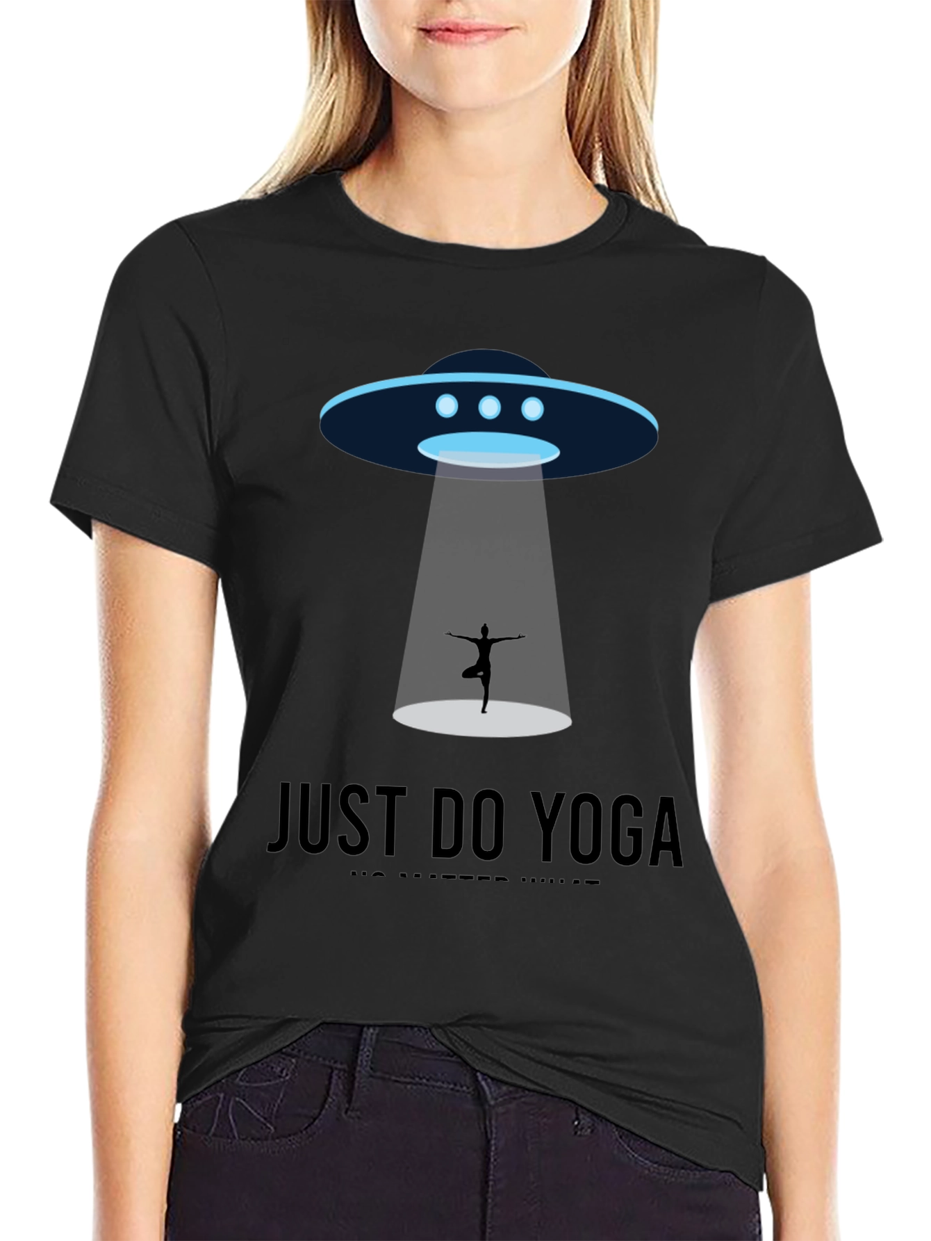 UFO Yoga T-Shirt - Just Do Yoga Tee
