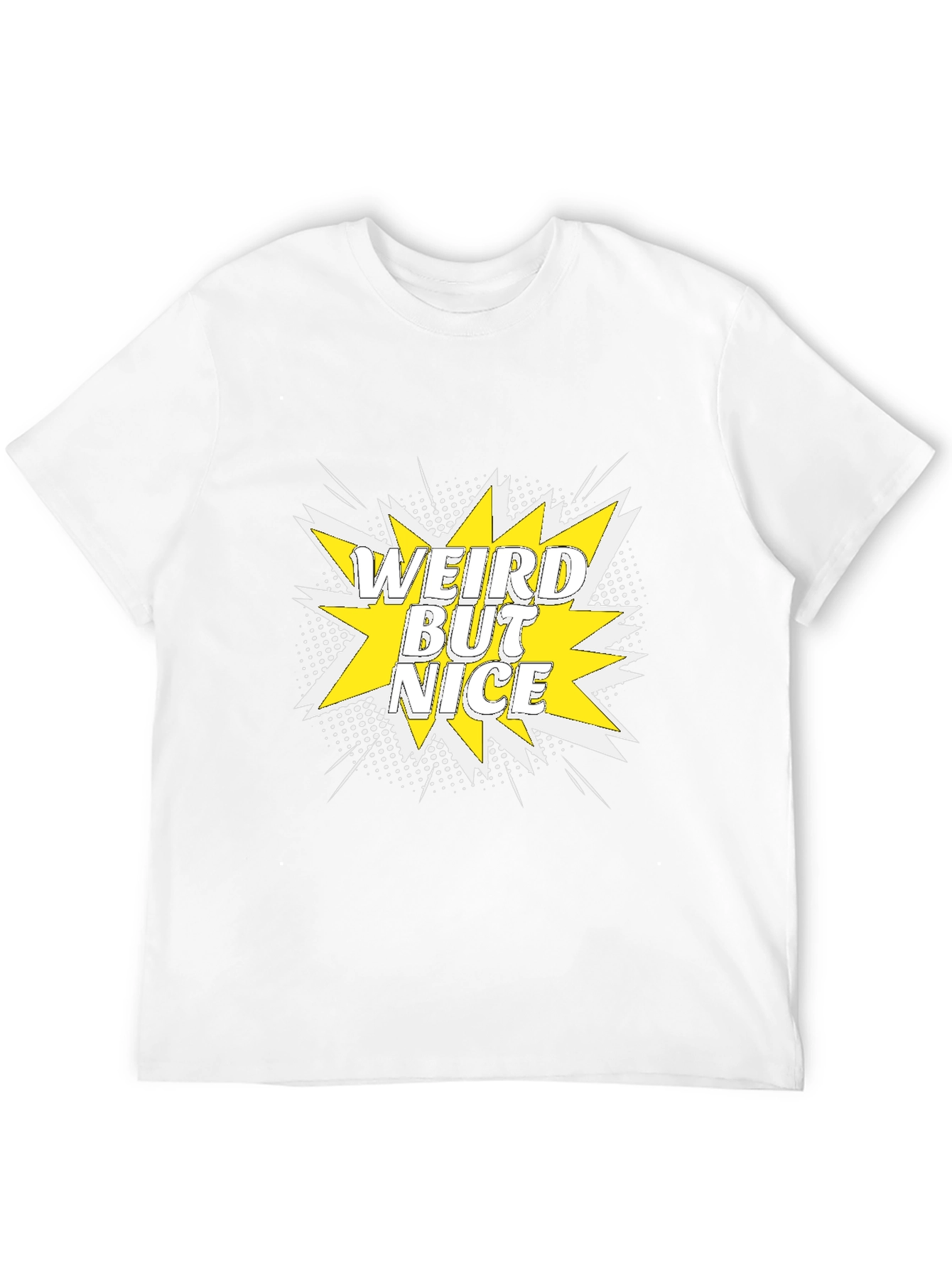 Weird But Nice Graphic Tee - Black Cotton T-Shirt