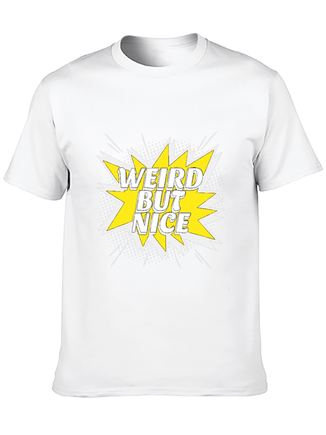 Weird But Nice Graphic Tee - Black Cotton T-Shirt