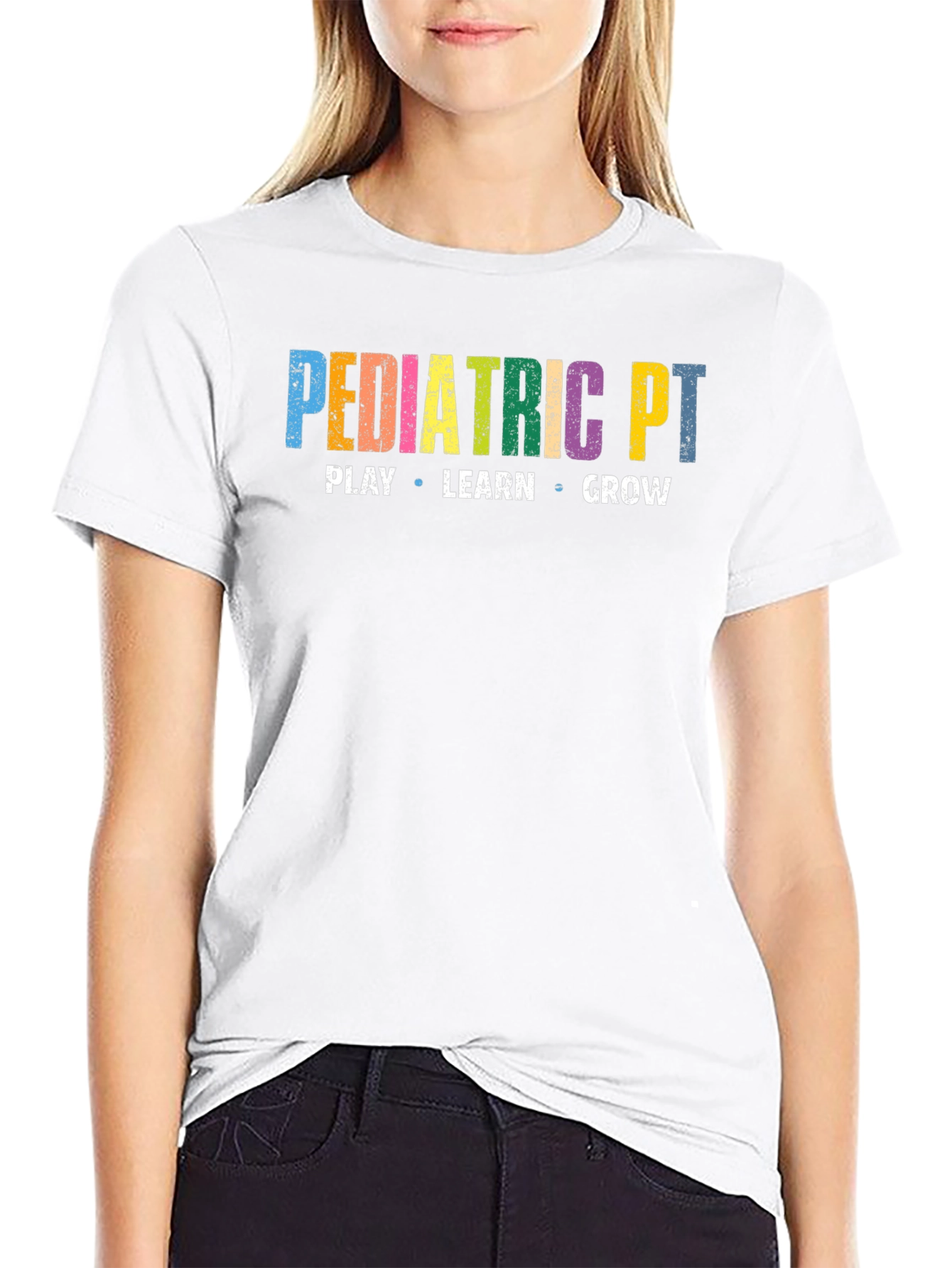 Pediatric PT Play Learn Grow Graphic Tee