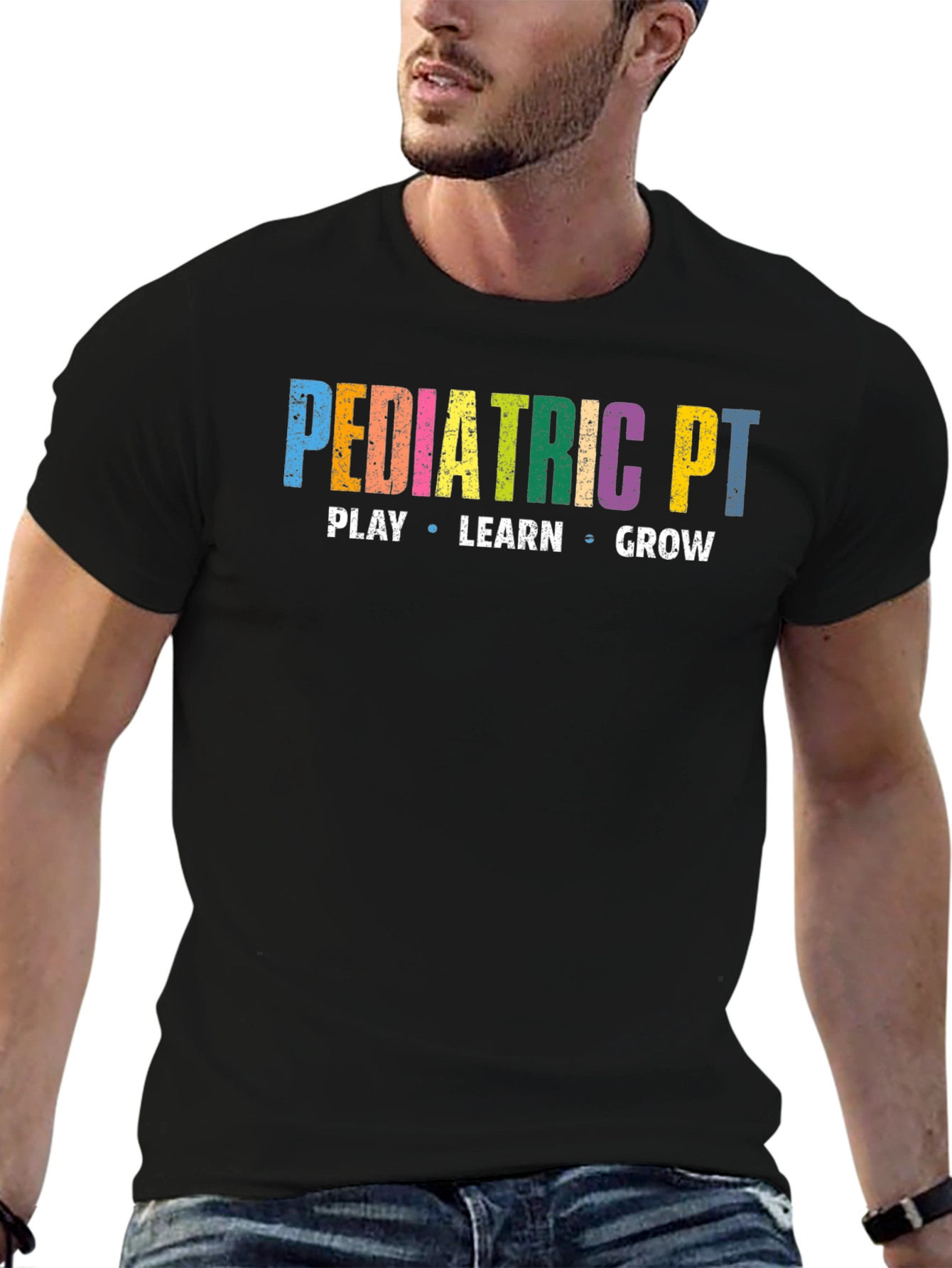 Pediatric PT Play Learn Grow Graphic Tee