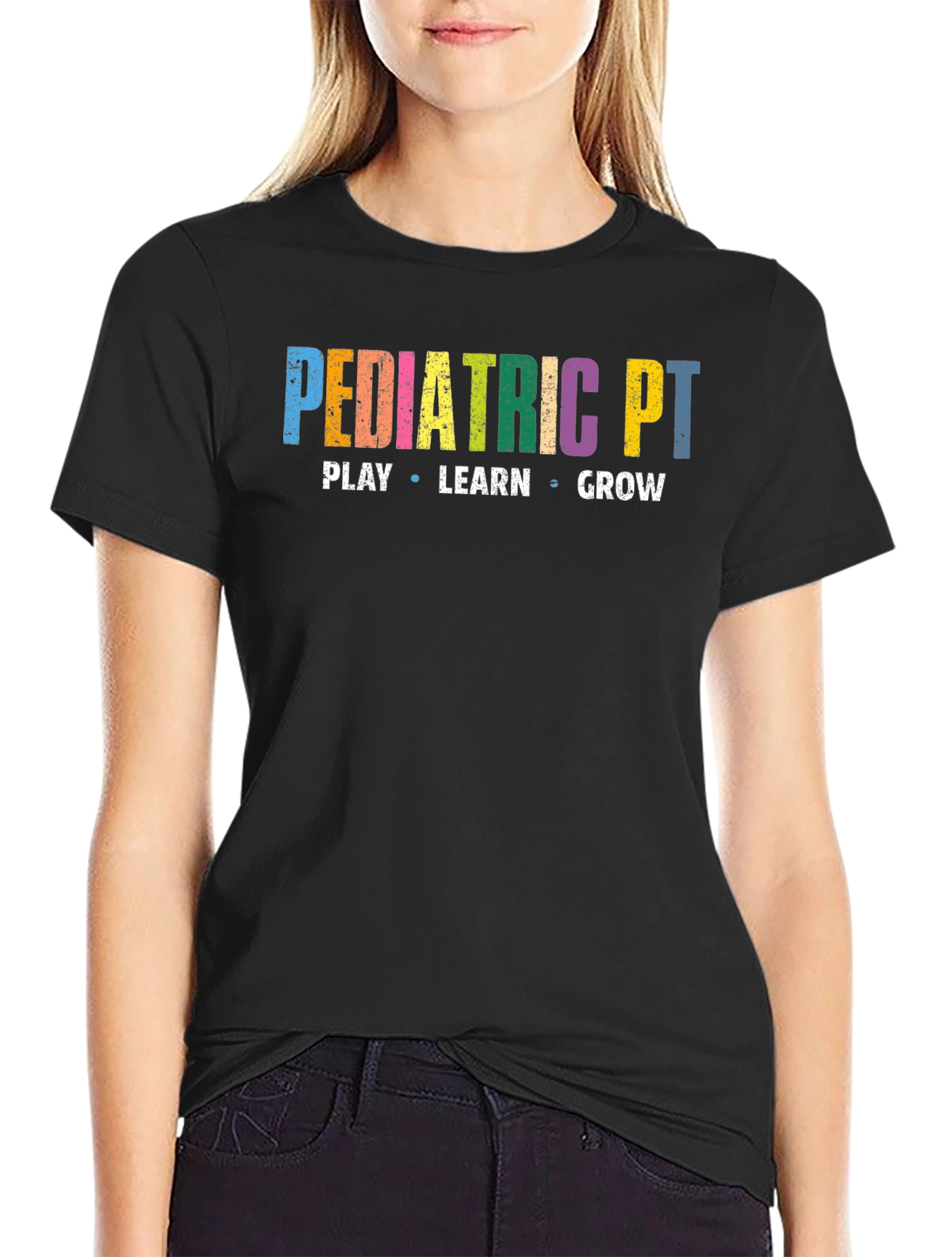 Pediatric PT Play Learn Grow Graphic Tee