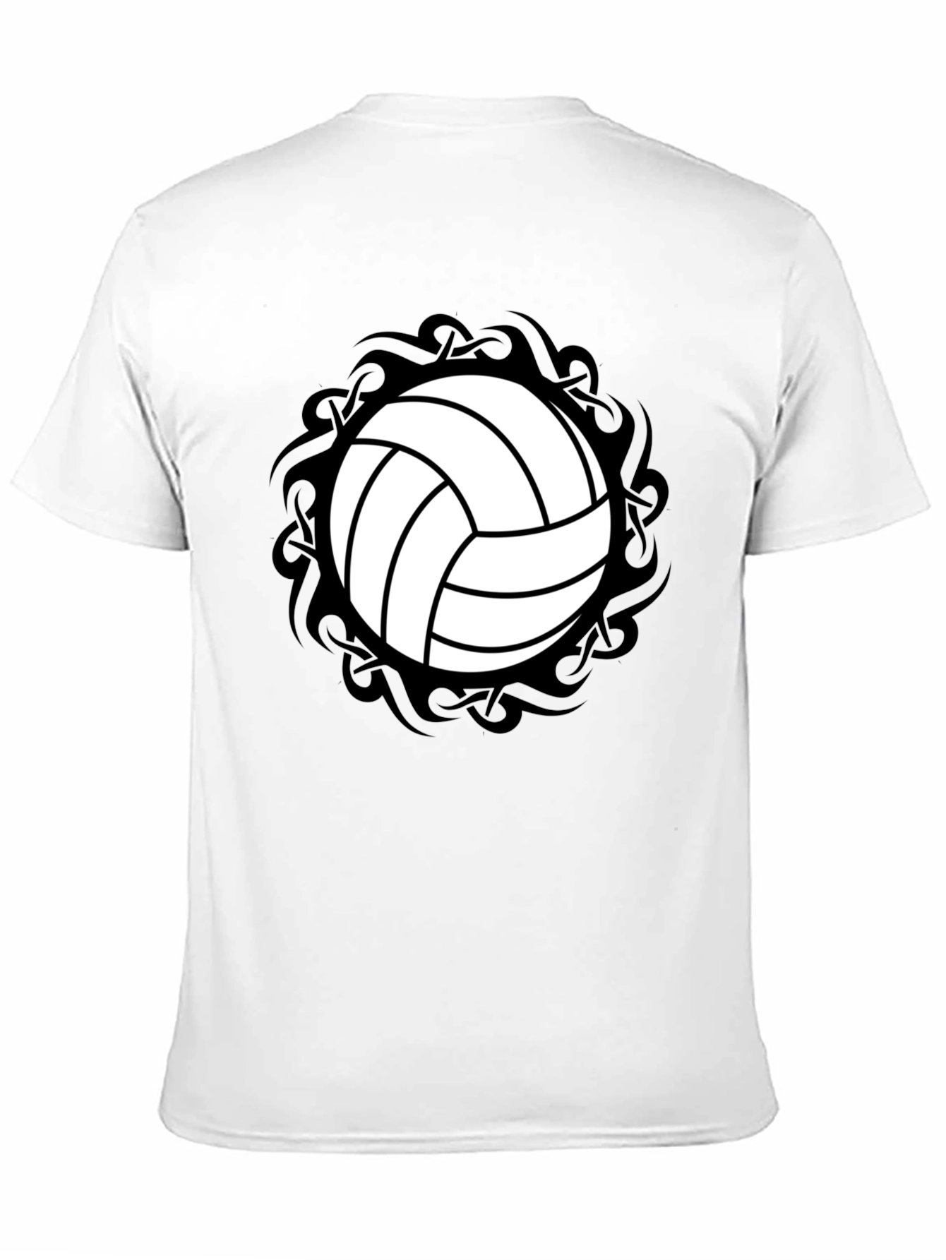 Volleyball Graphic Tee - Sporty Black T-Shirt