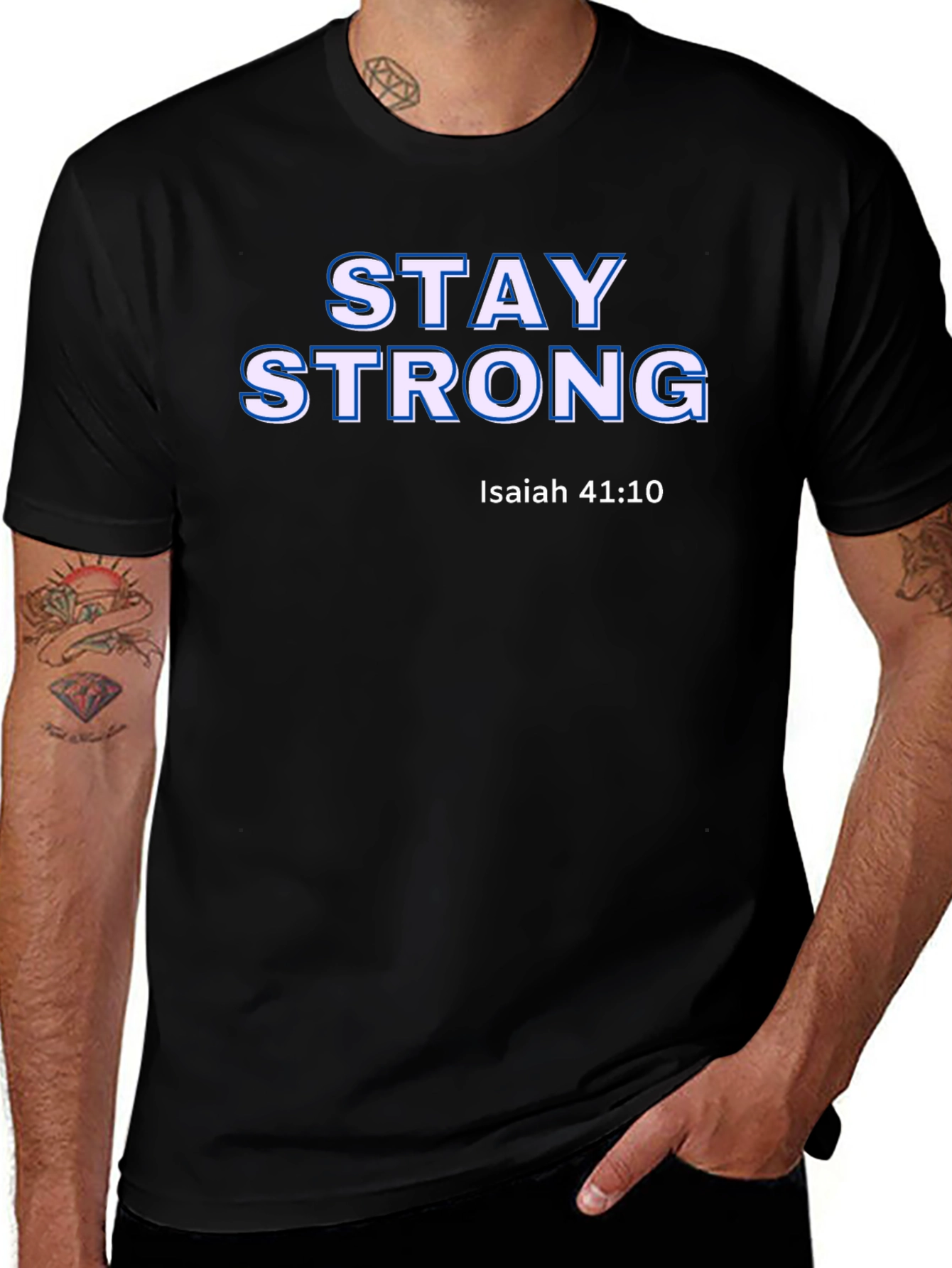 Stay Strong Graphic Tee - Christian Faith T-Shirt
