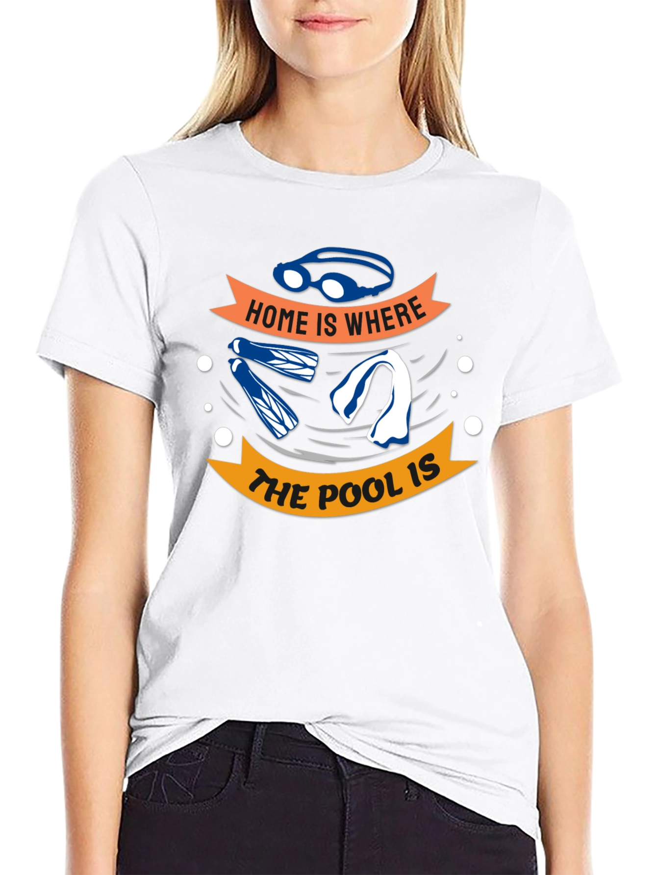 Home Is Where The Pool Is - Swimmers T-Shirt