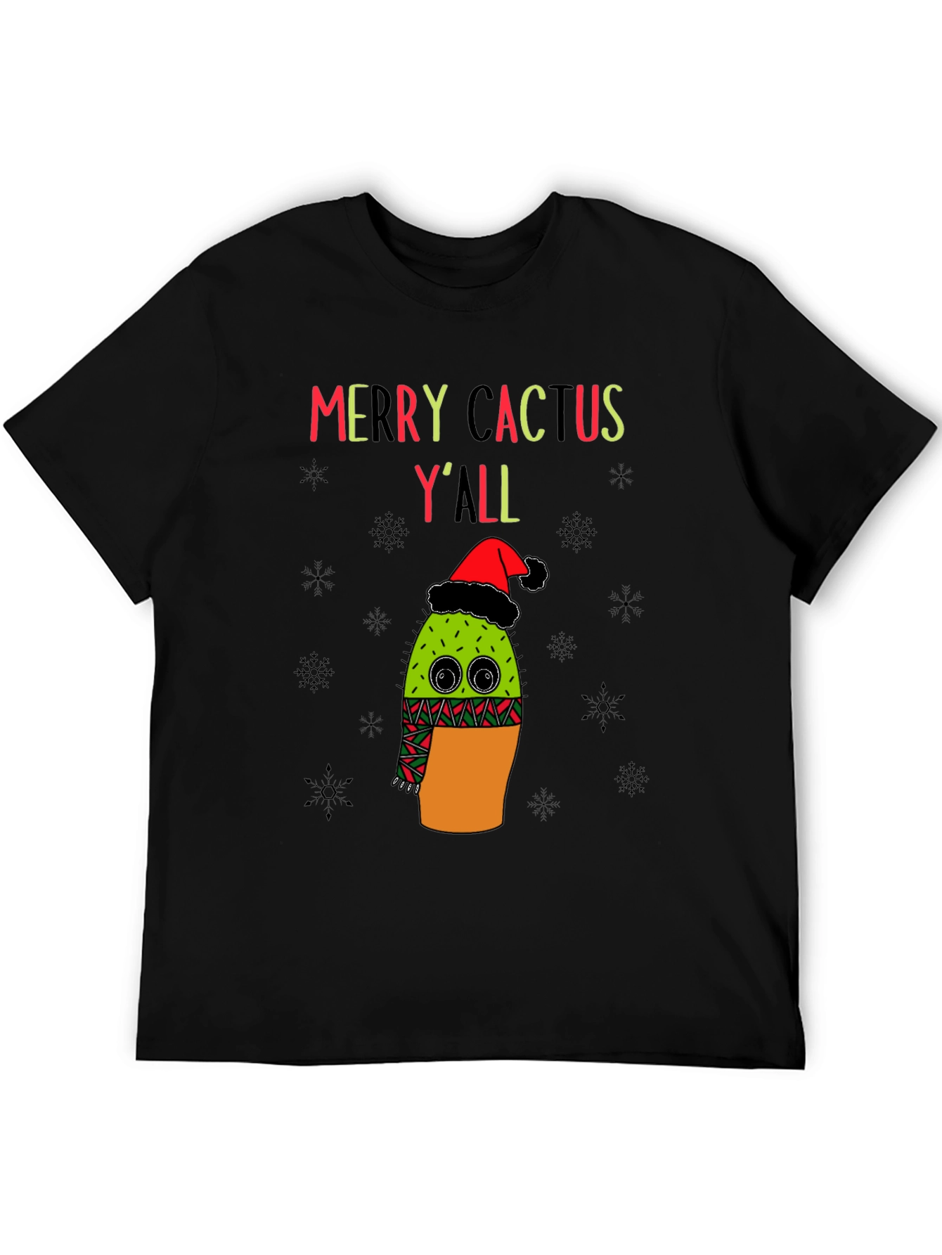 Merry Cactus Yall Christmas T-Shirt