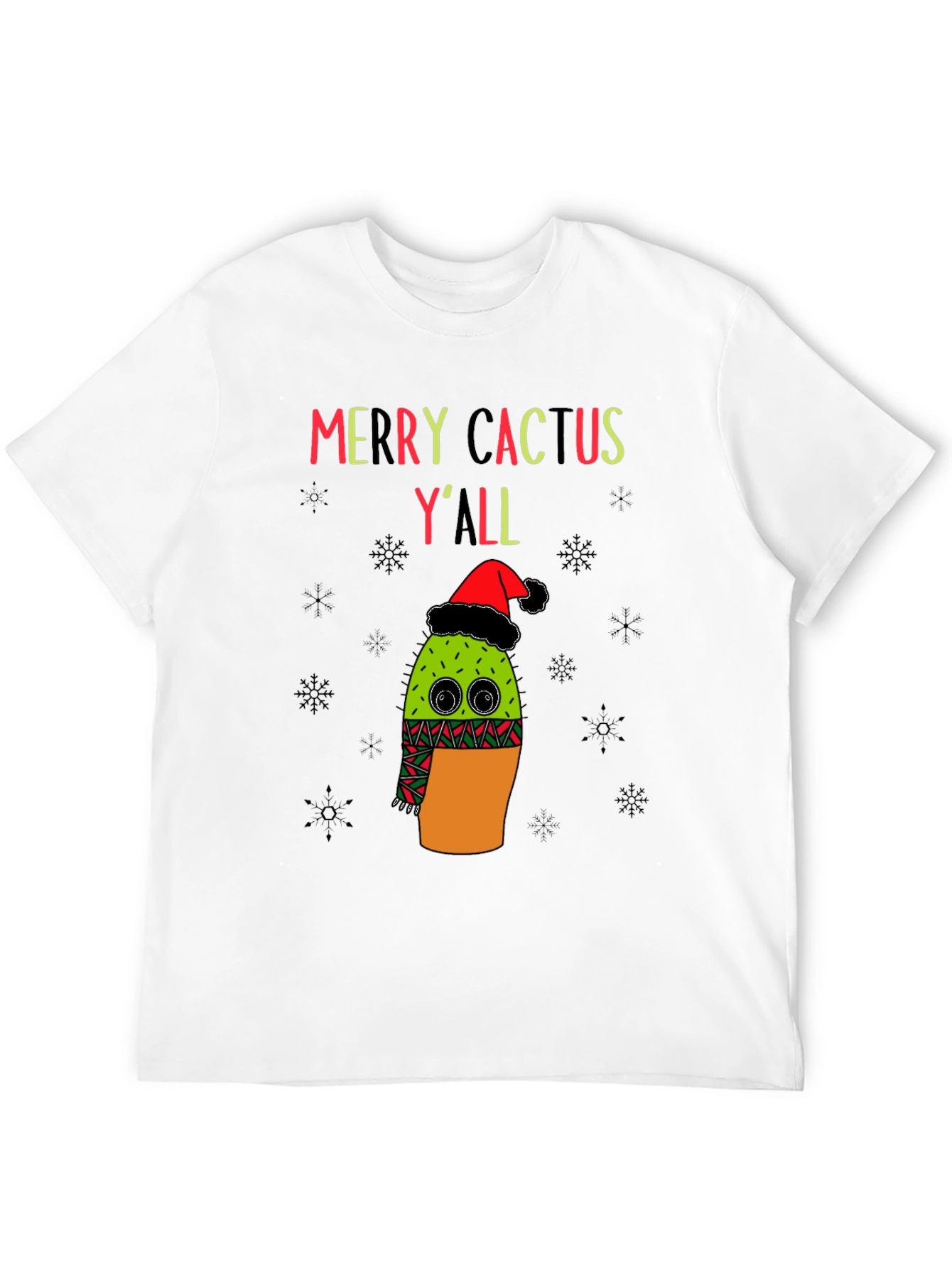 Merry Cactus Yall Christmas T-Shirt