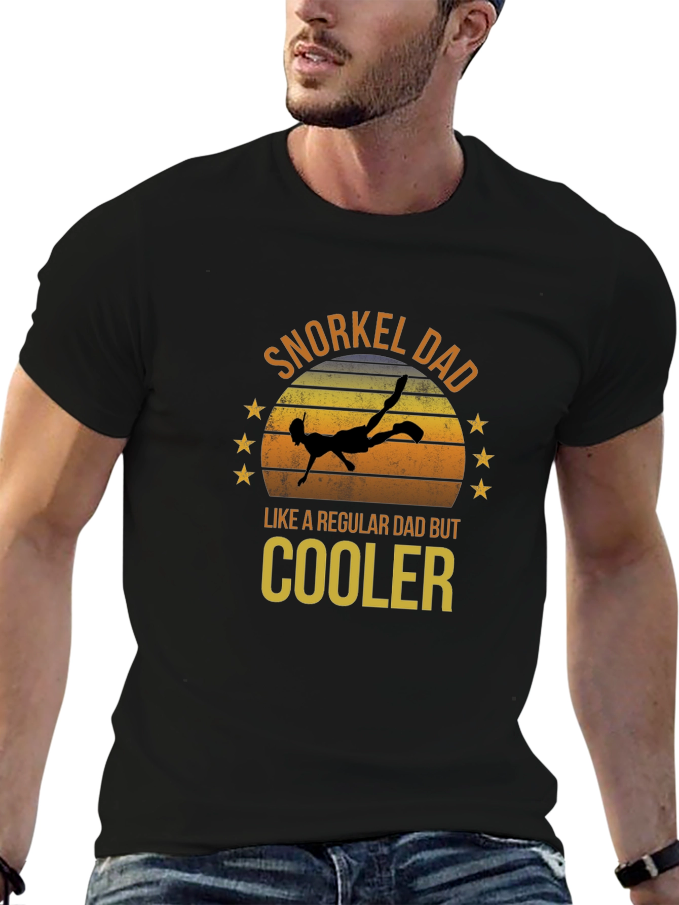 Snorkel Dad T-Shirt - Cool Diver Tee