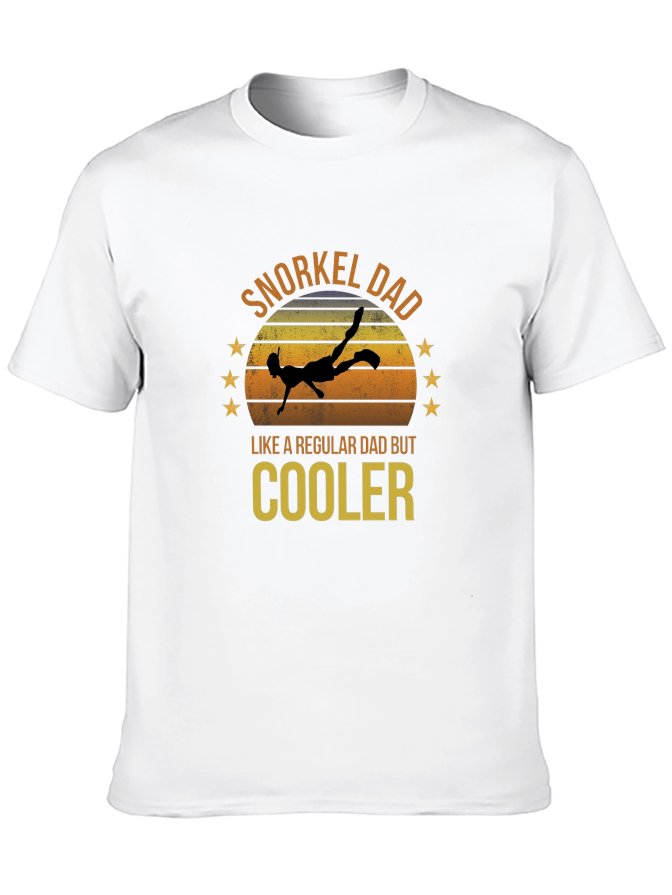 Snorkel Dad T-Shirt - Cool Diver Tee