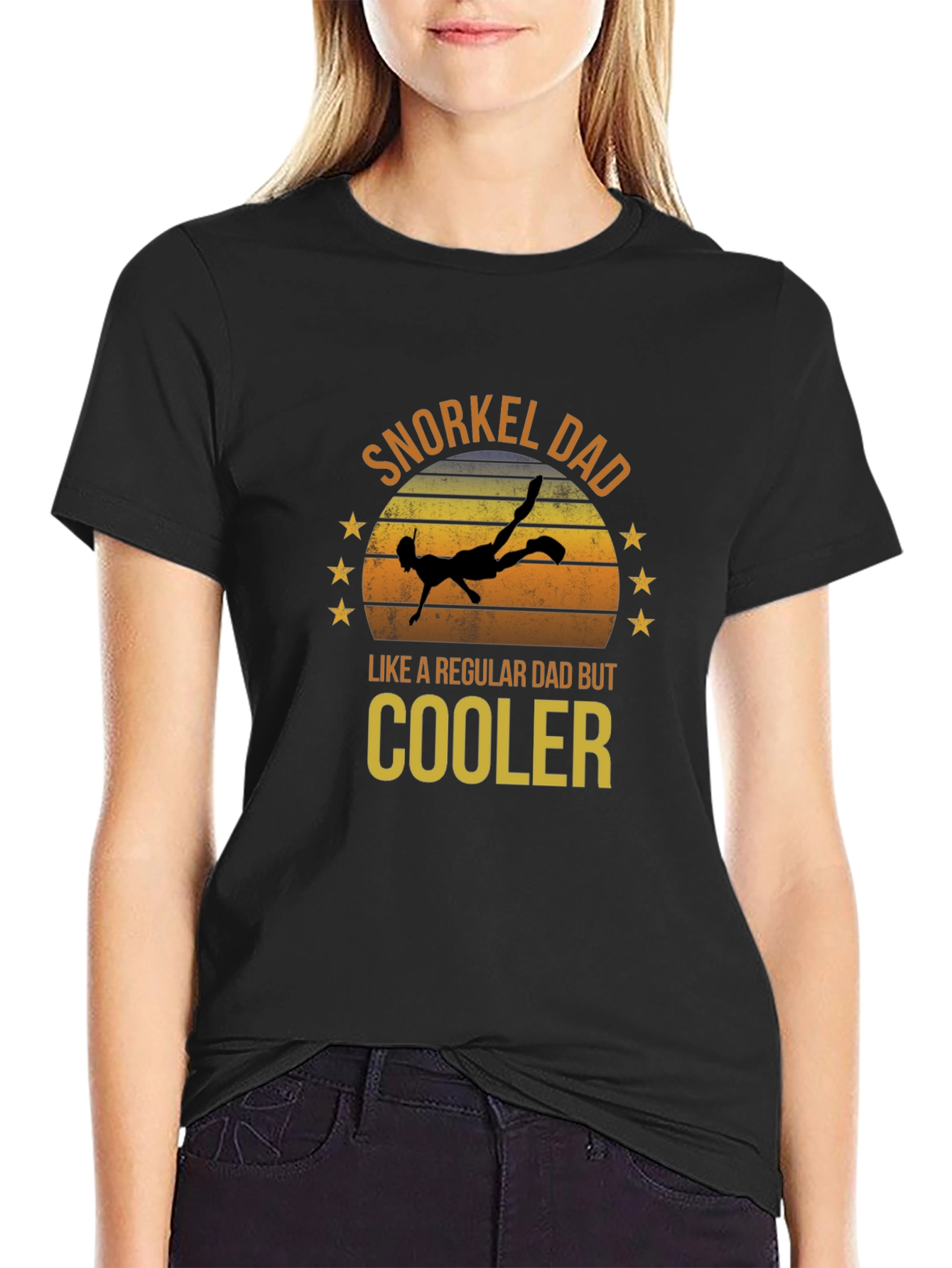 Snorkel Dad T-Shirt - Cool Diver Tee