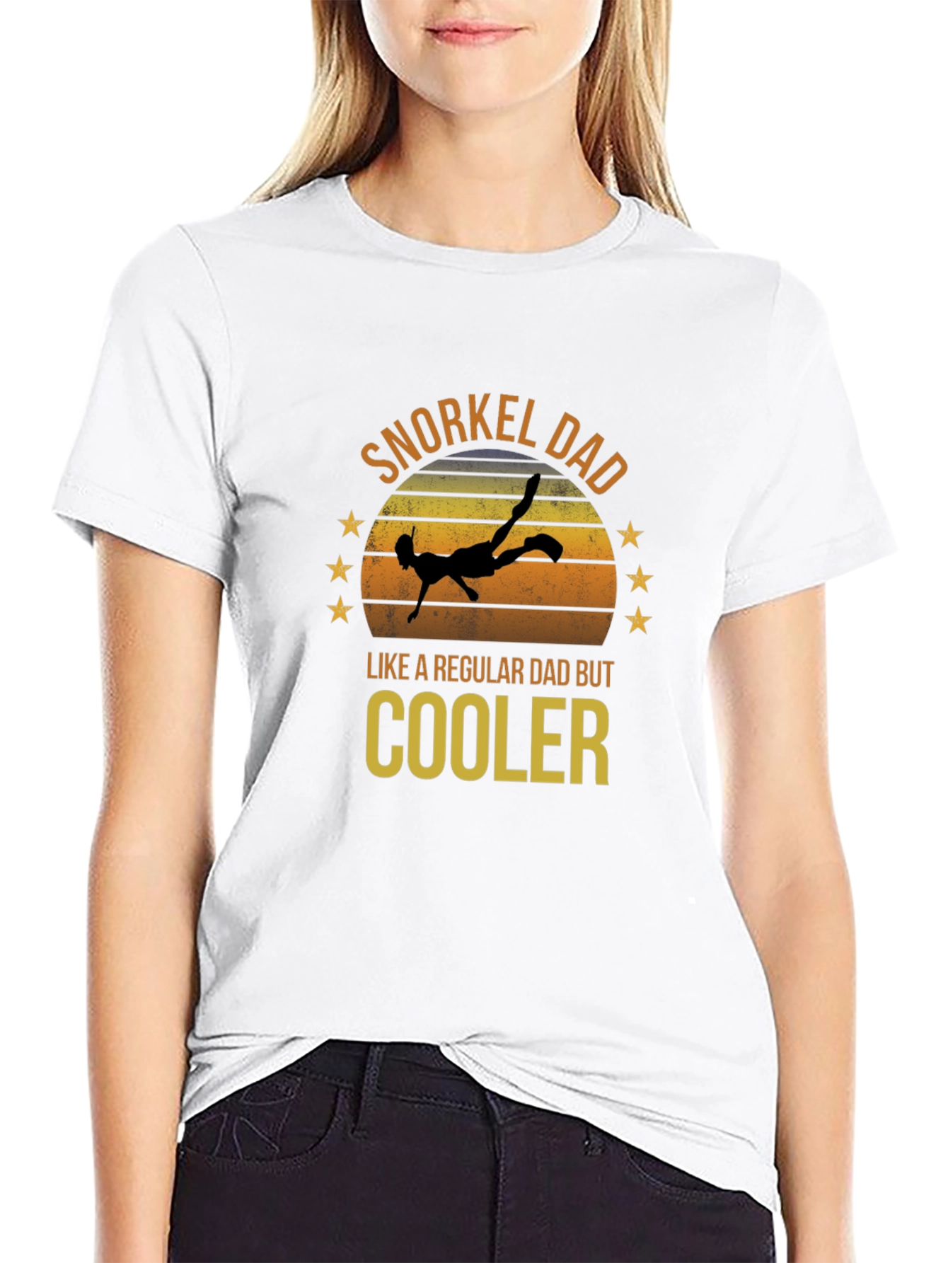 Snorkel Dad T-Shirt - Cool Diver Tee