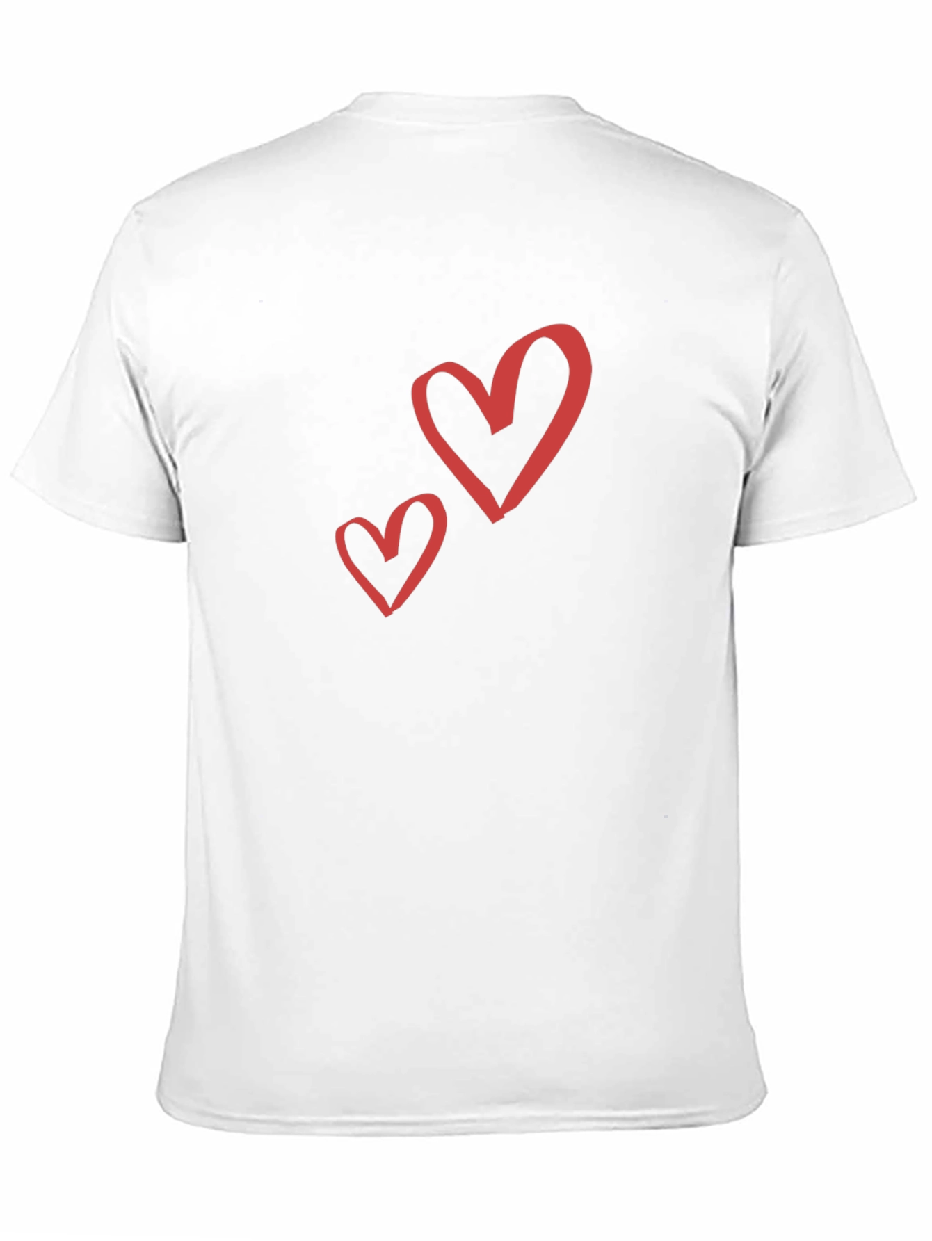 Heart Graphic Black Crew Neck T-Shirt