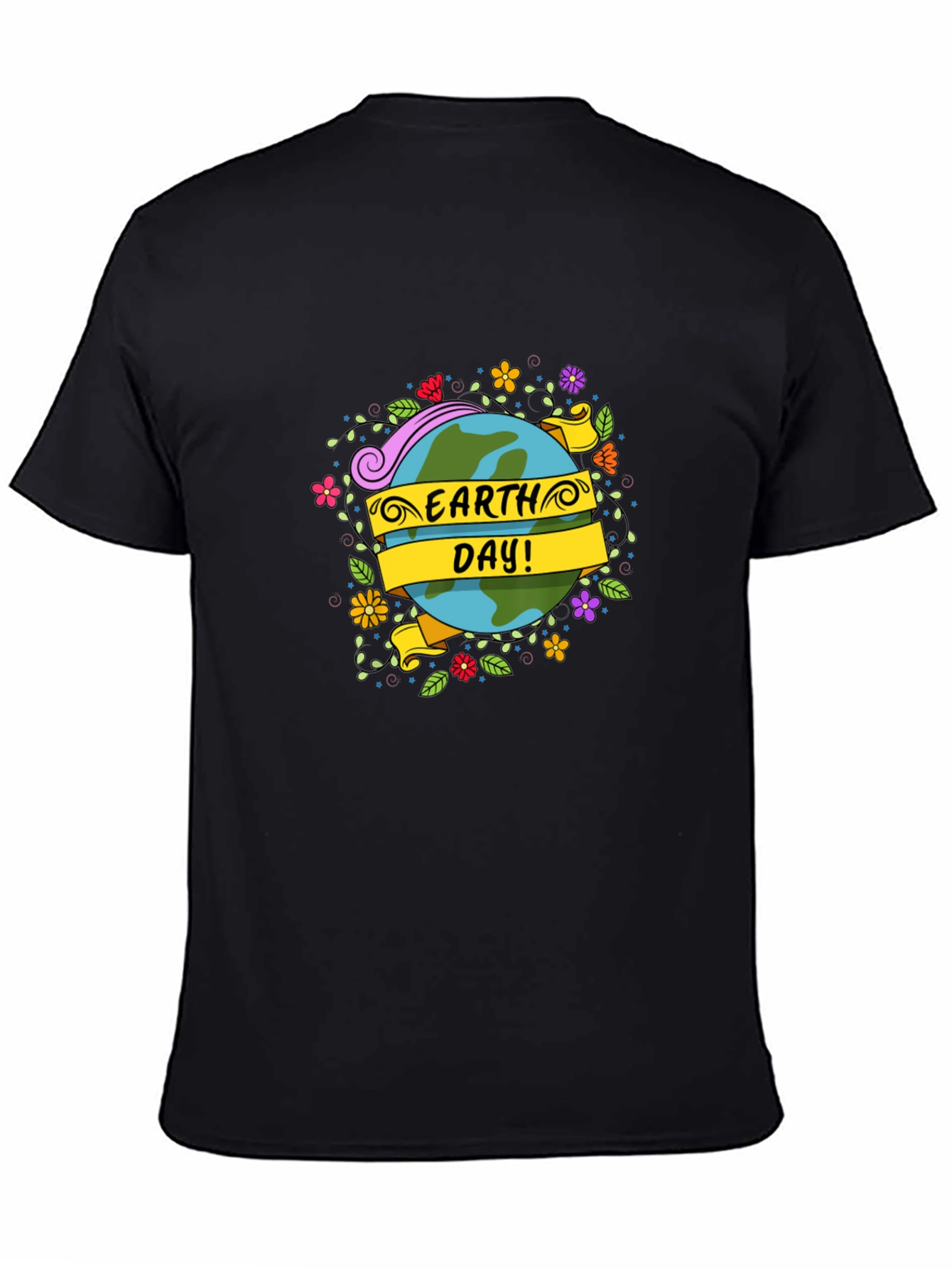 Earth Day T-Shirt - Floral Globe Design