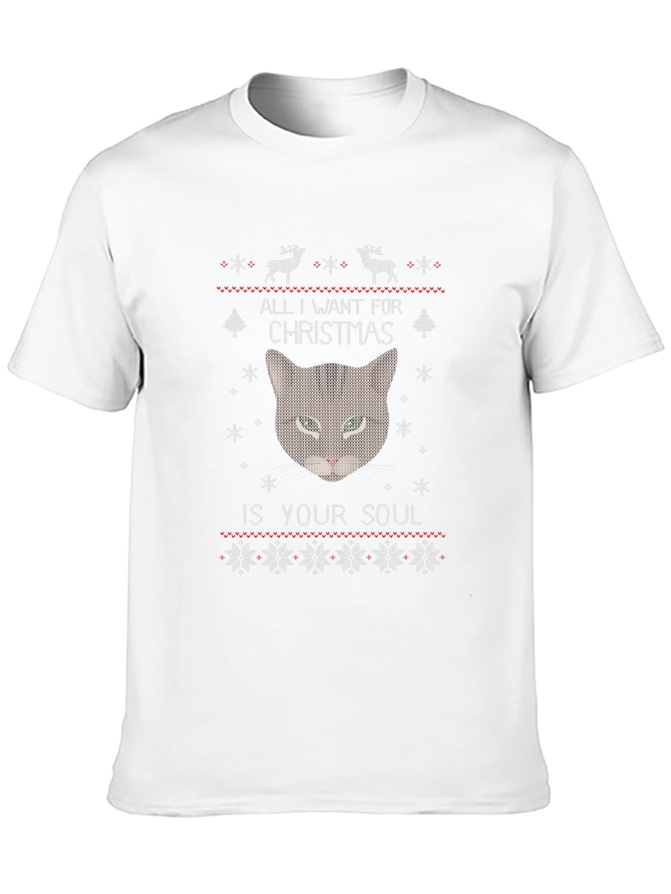 All I Want for Christmas Cat T-Shirt