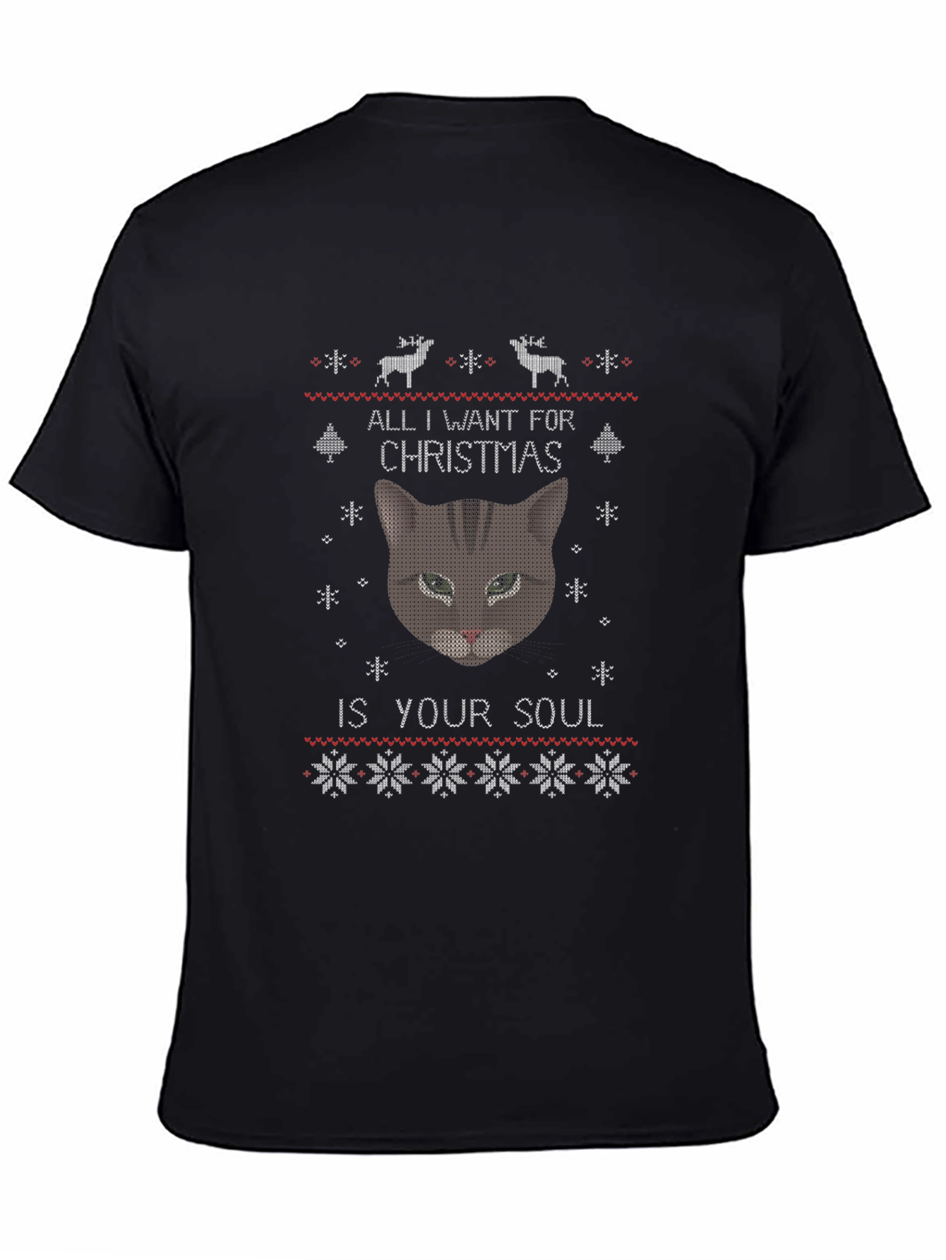 All I Want for Christmas Cat T-Shirt