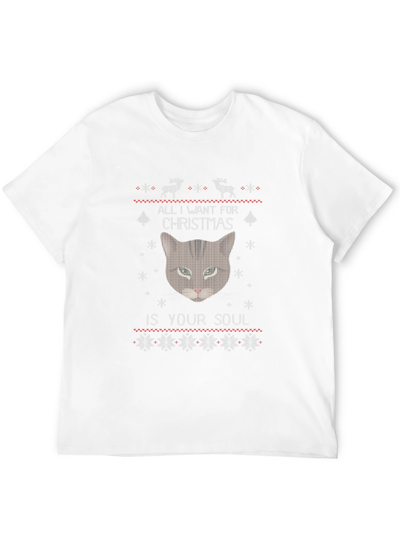 All I Want for Christmas Cat T-Shirt
