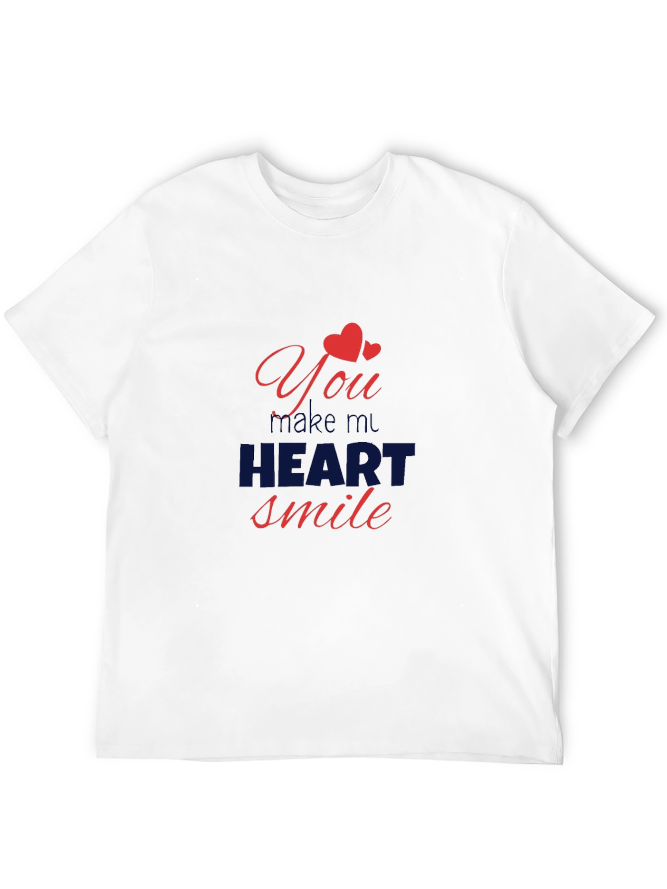 Heart Smile Black Graphic Tee