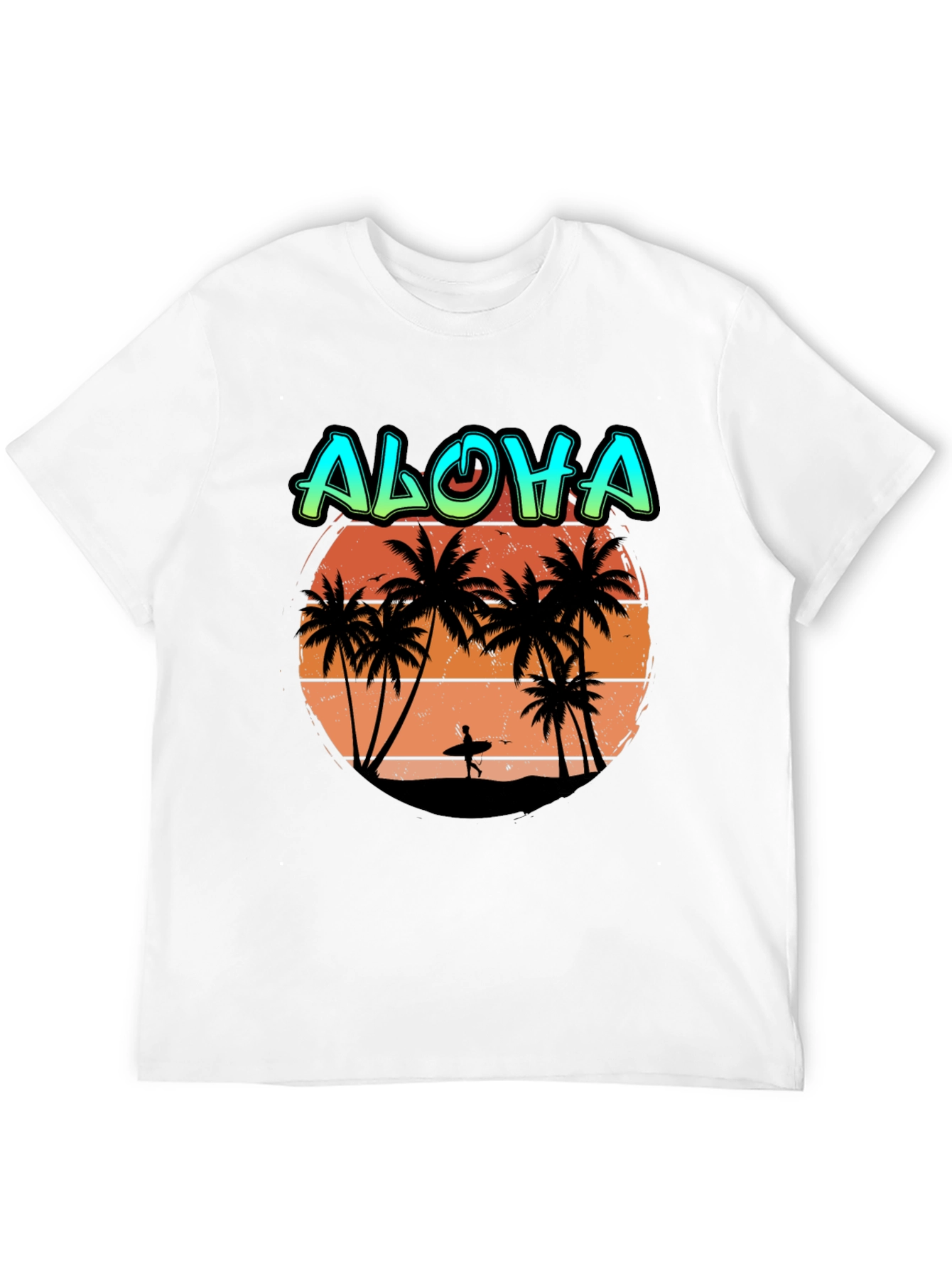 Aloha Beach Sunset T-Shirt - Tropical Island Vibes