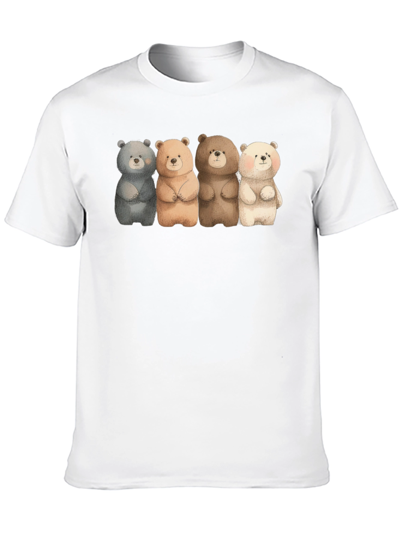 Cute Bears T-Shirt - Unique Design Soft Cotton