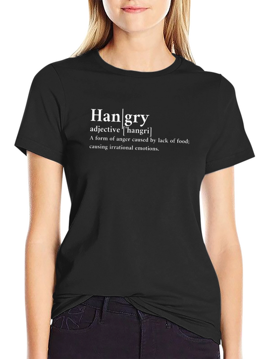 Hangry Definition T-Shirt - Funny Hunger Anger Tee