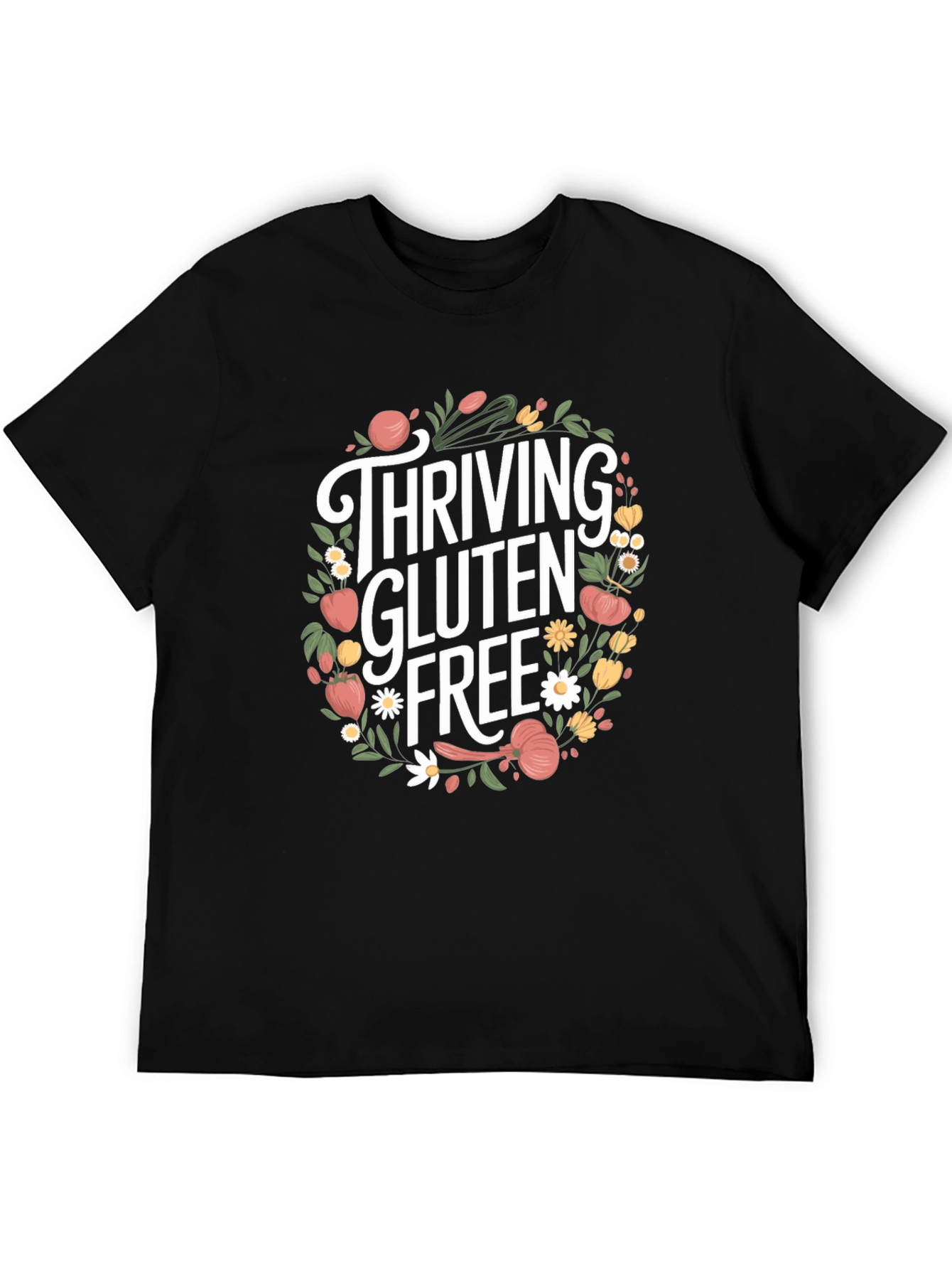 Thriving Gluten Free T-Shirt - Floral Design
