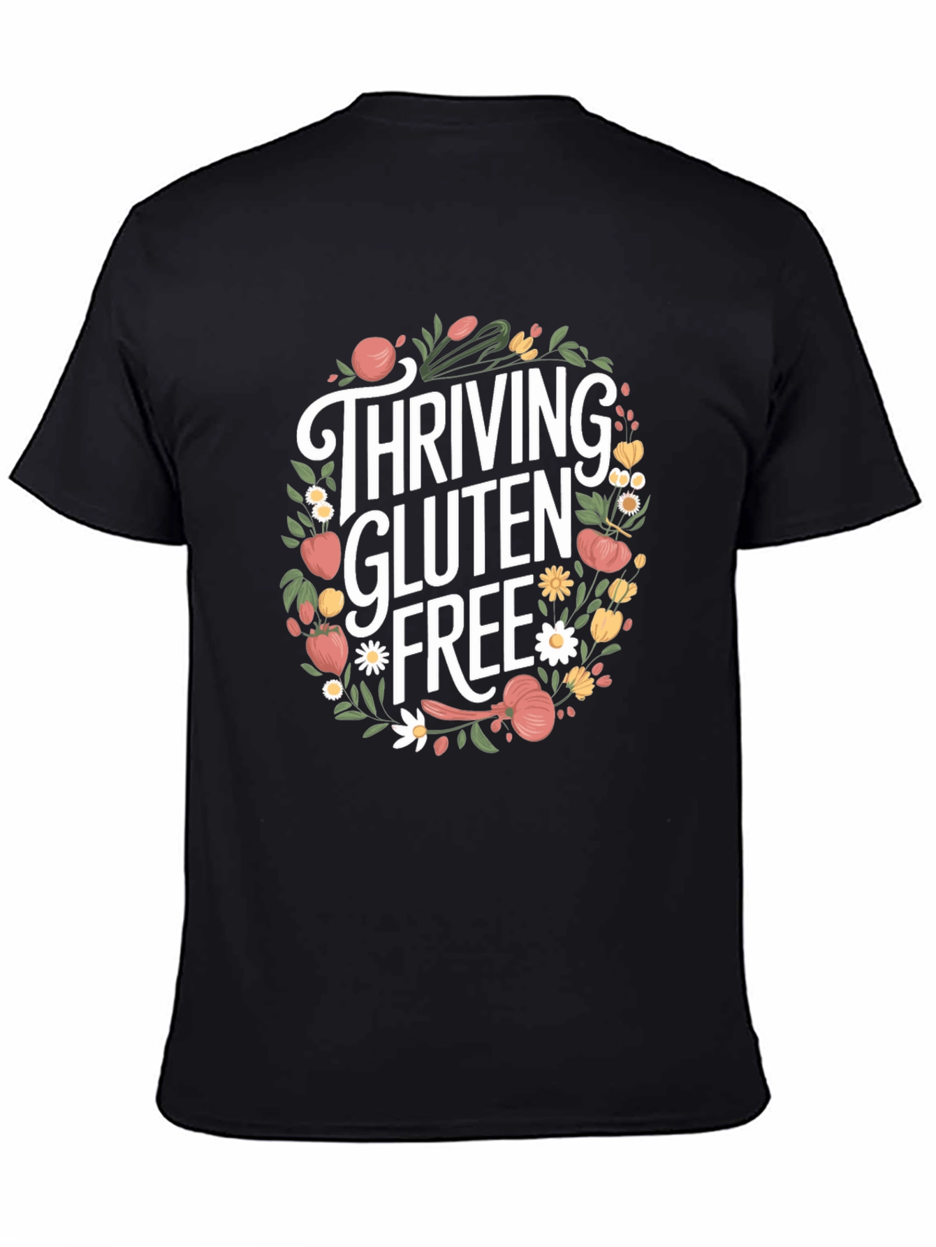 Thriving Gluten Free T-Shirt - Floral Design