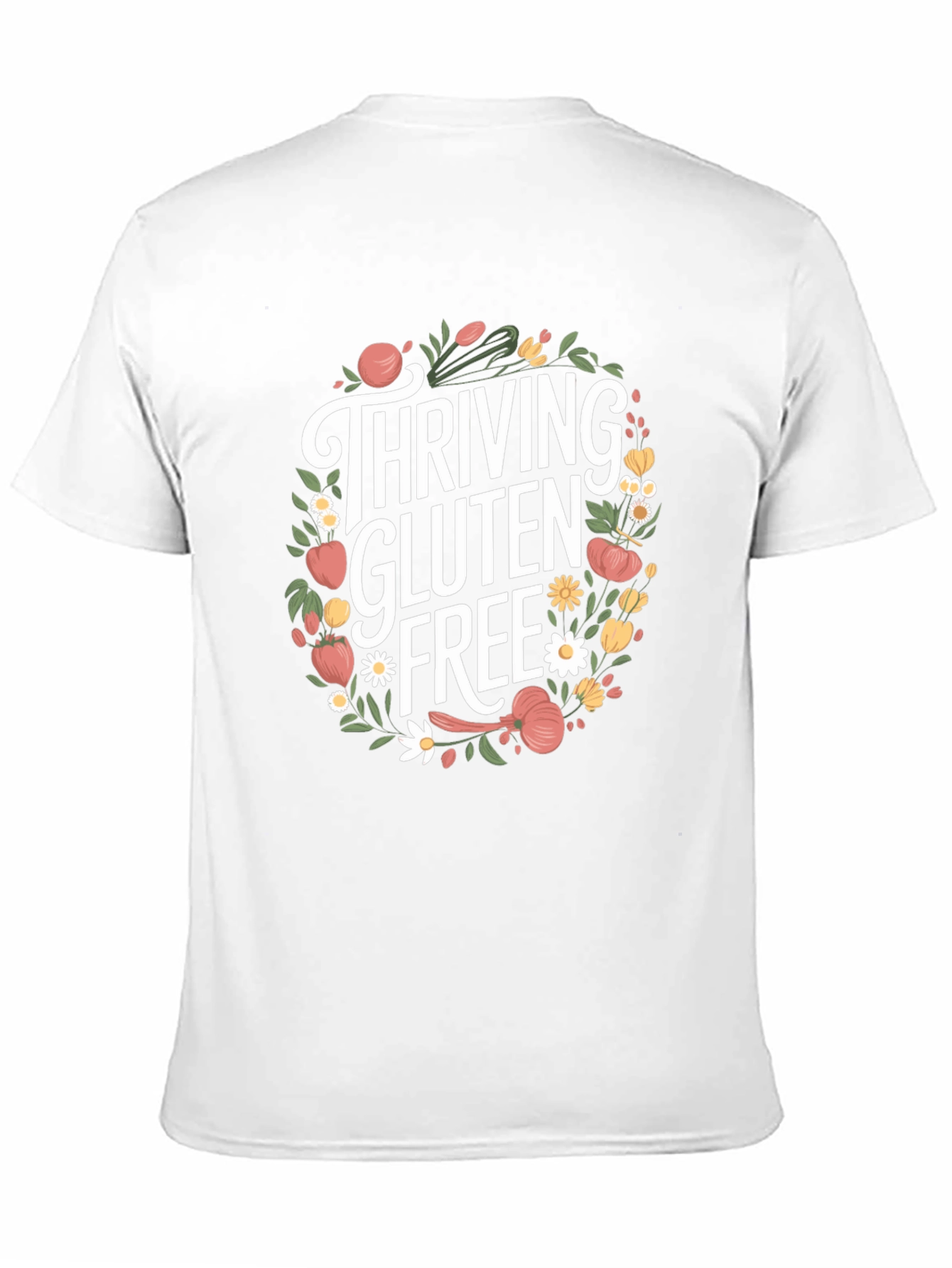 Thriving Gluten Free T-Shirt - Floral Design