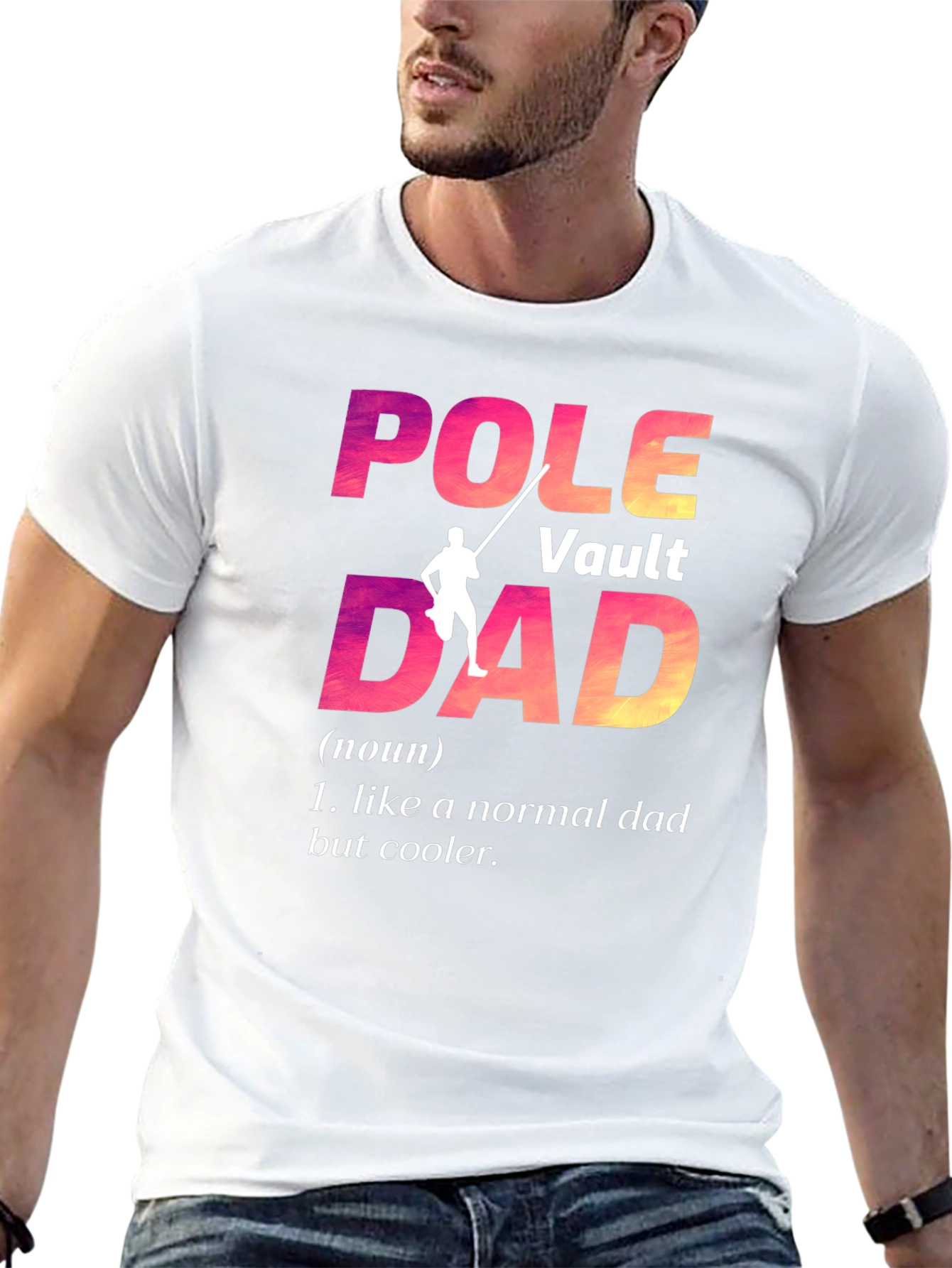 Pole Vault Dad Graphic Tee