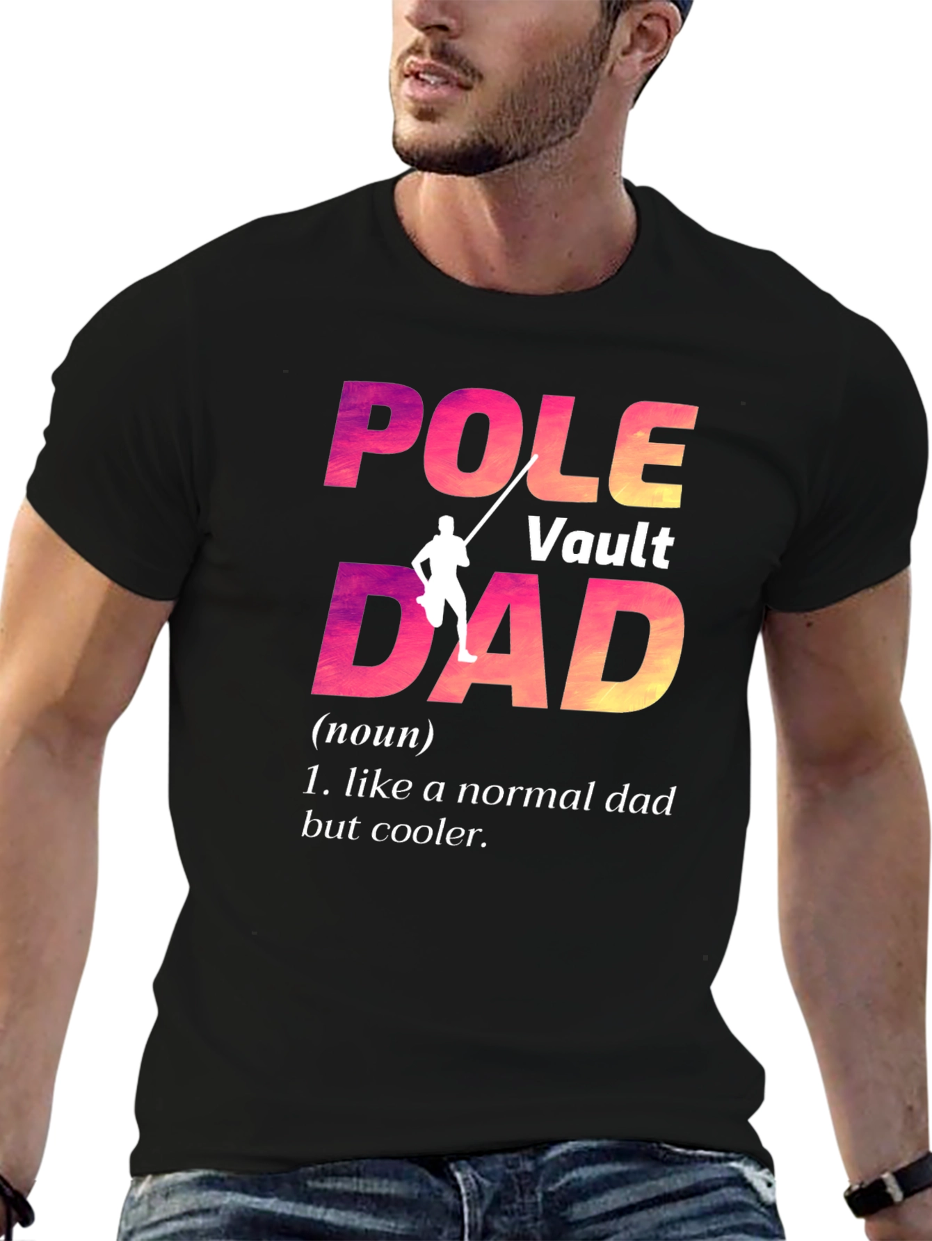 Pole Vault Dad Graphic Tee