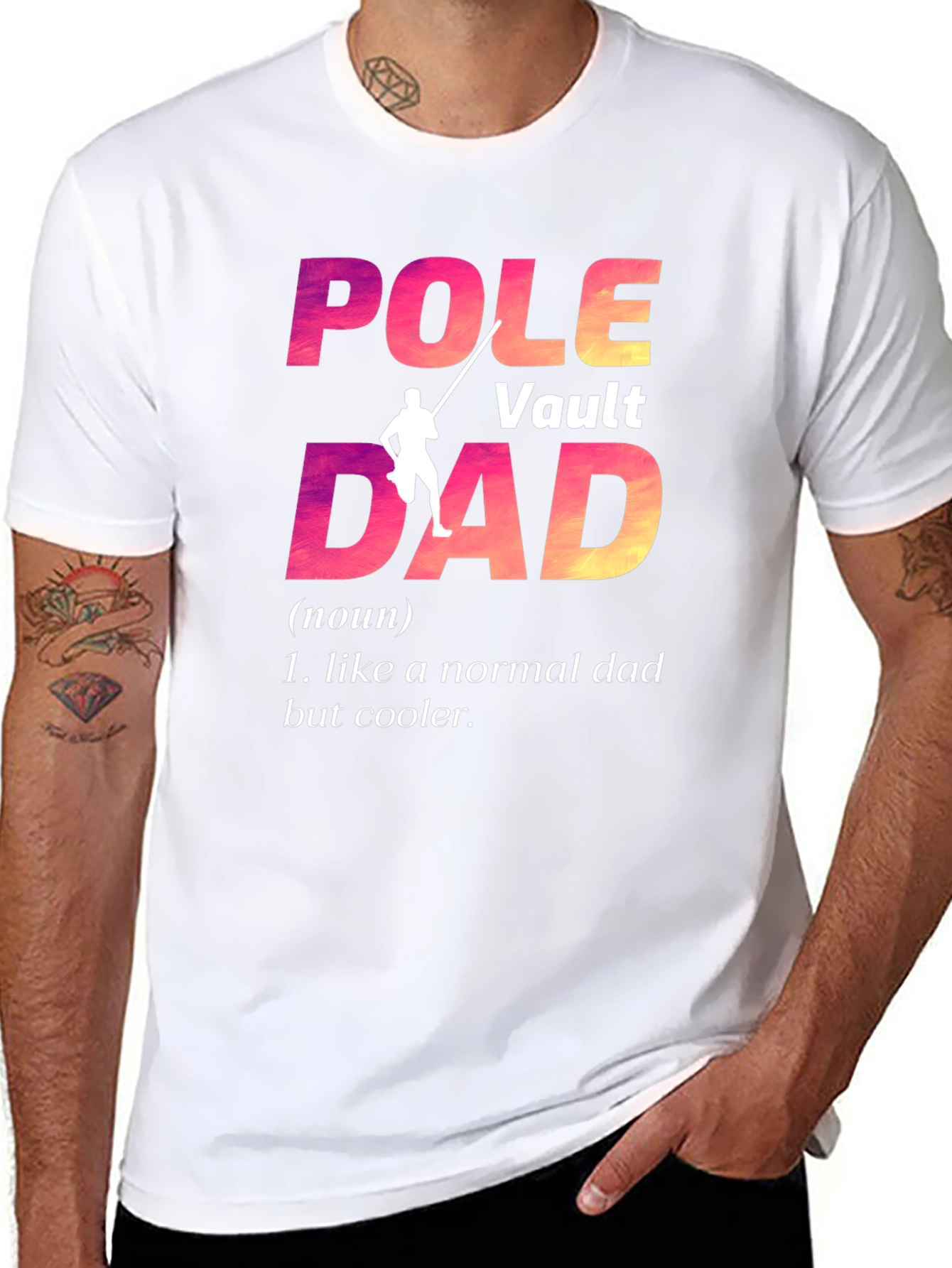 Pole Vault Dad Graphic Tee