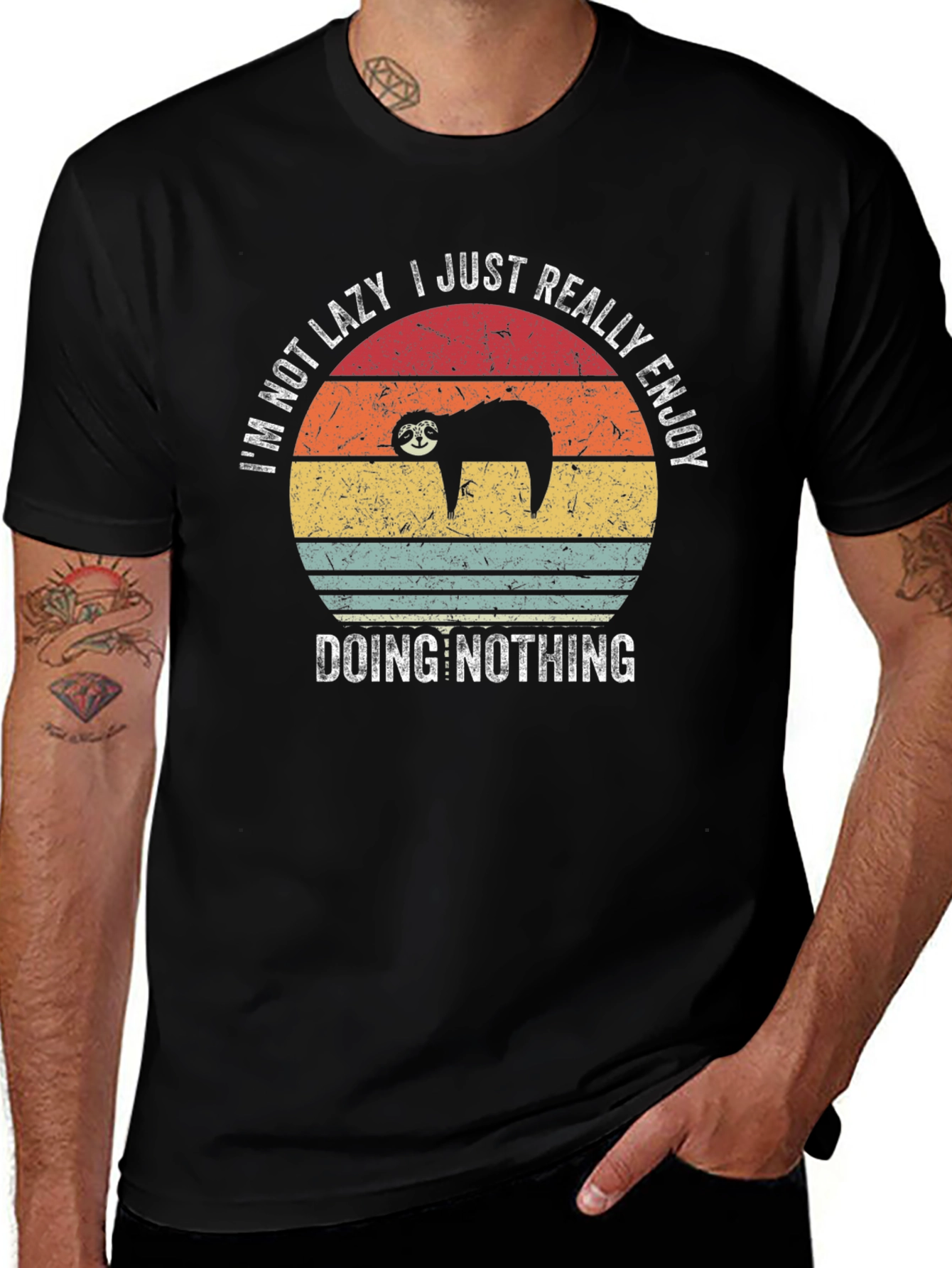 Funny Sloth Graphic T-Shirt