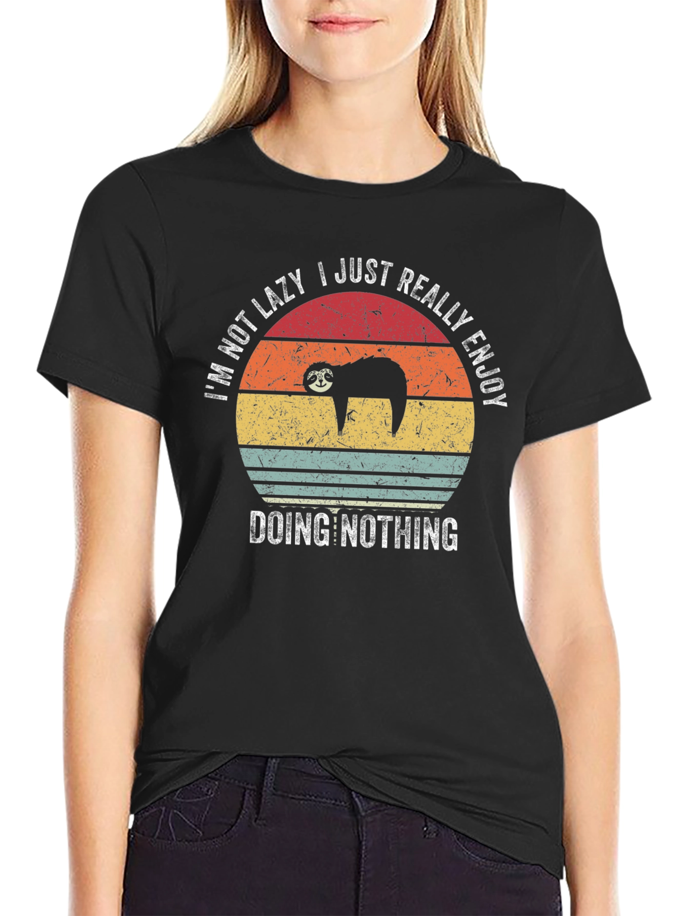 Funny Sloth Graphic T-Shirt