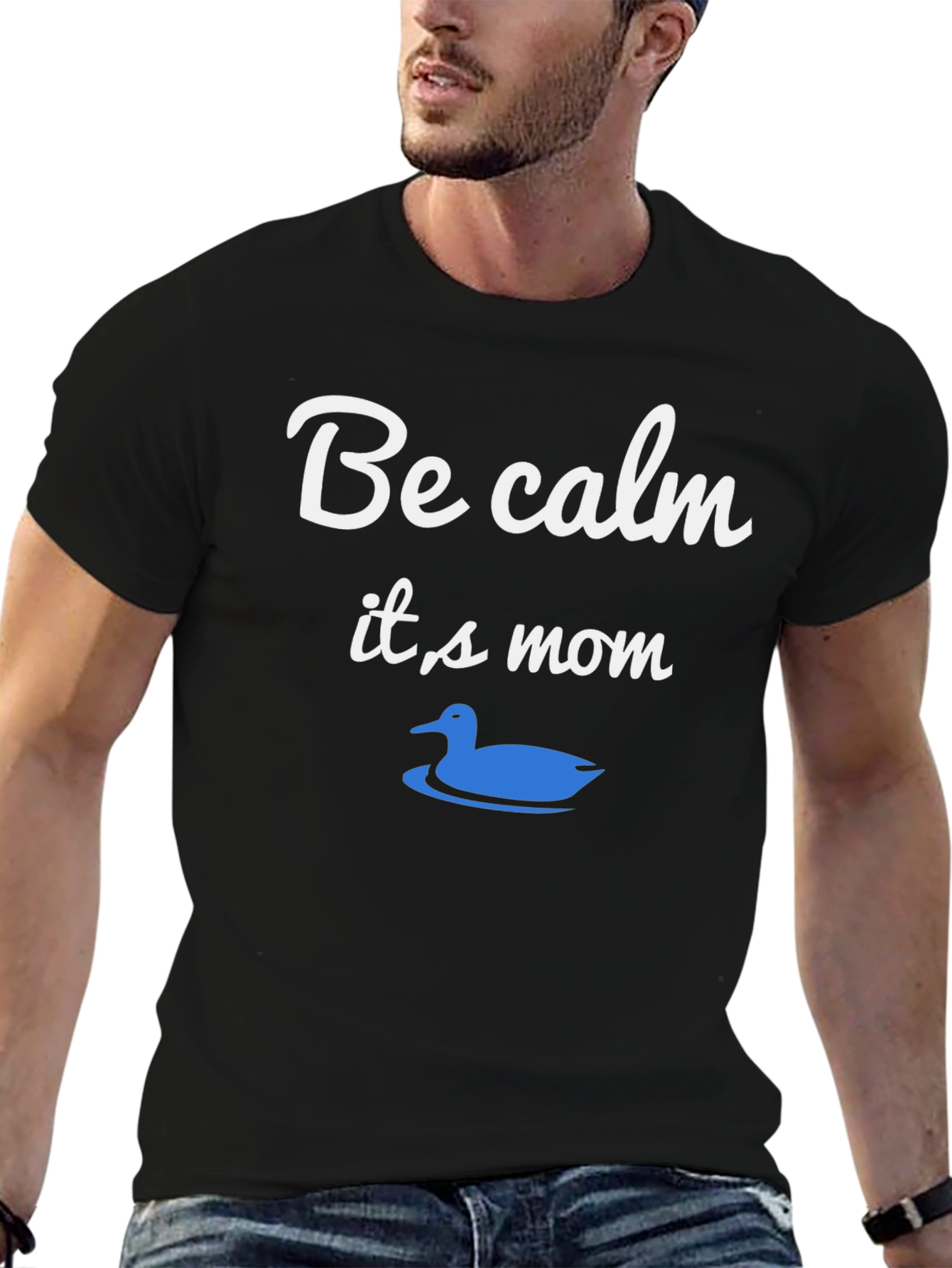 Be Calm Its Mom T-Shirt Duck Graphic Tee