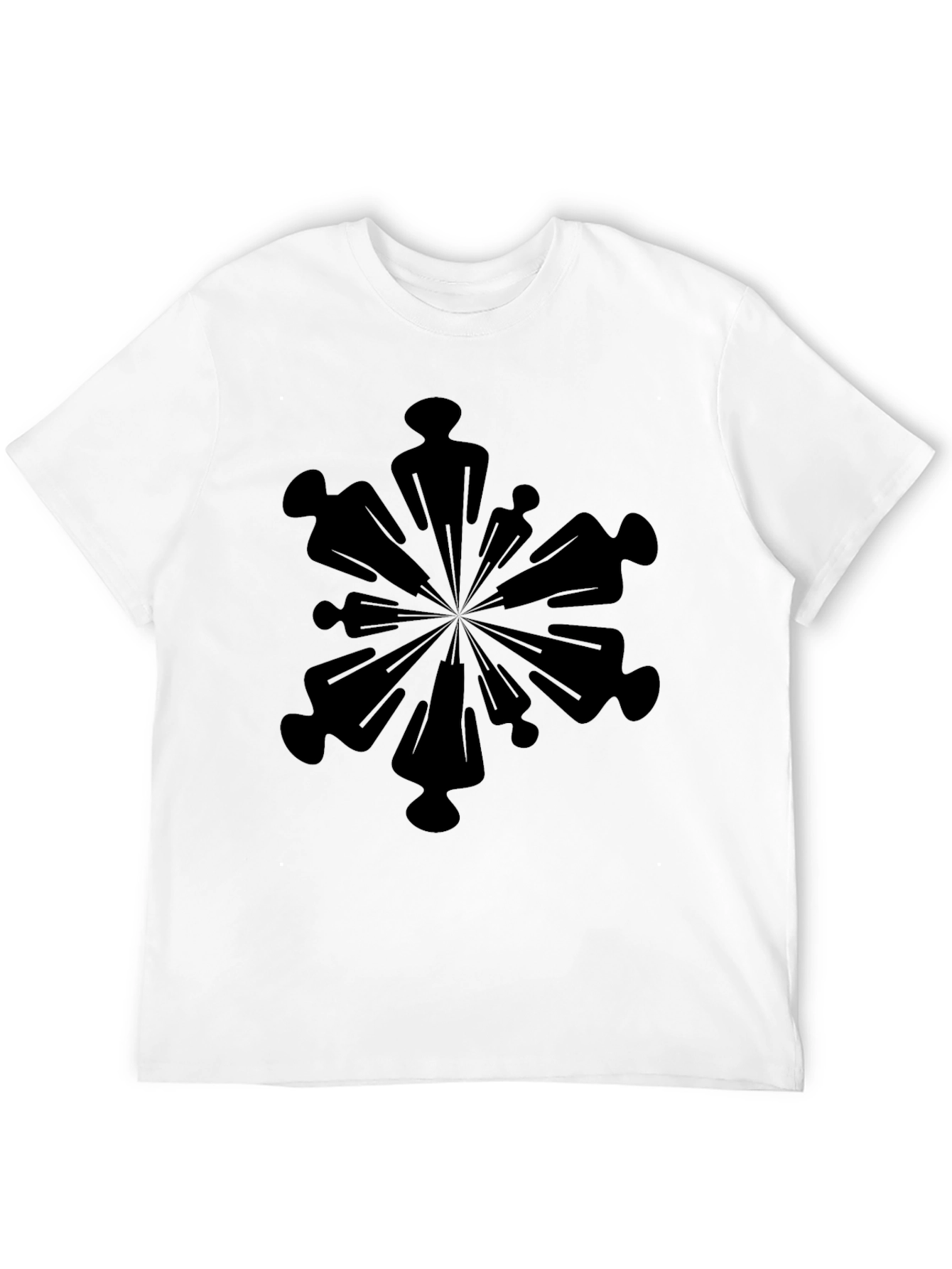 Geometric Silhouette Graphic Tee