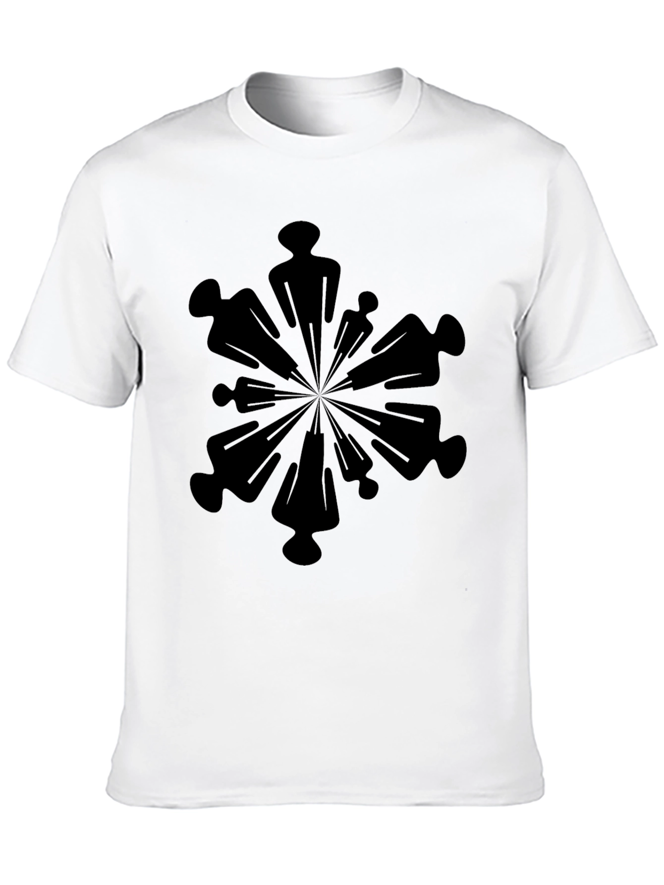 Geometric Silhouette Graphic Tee