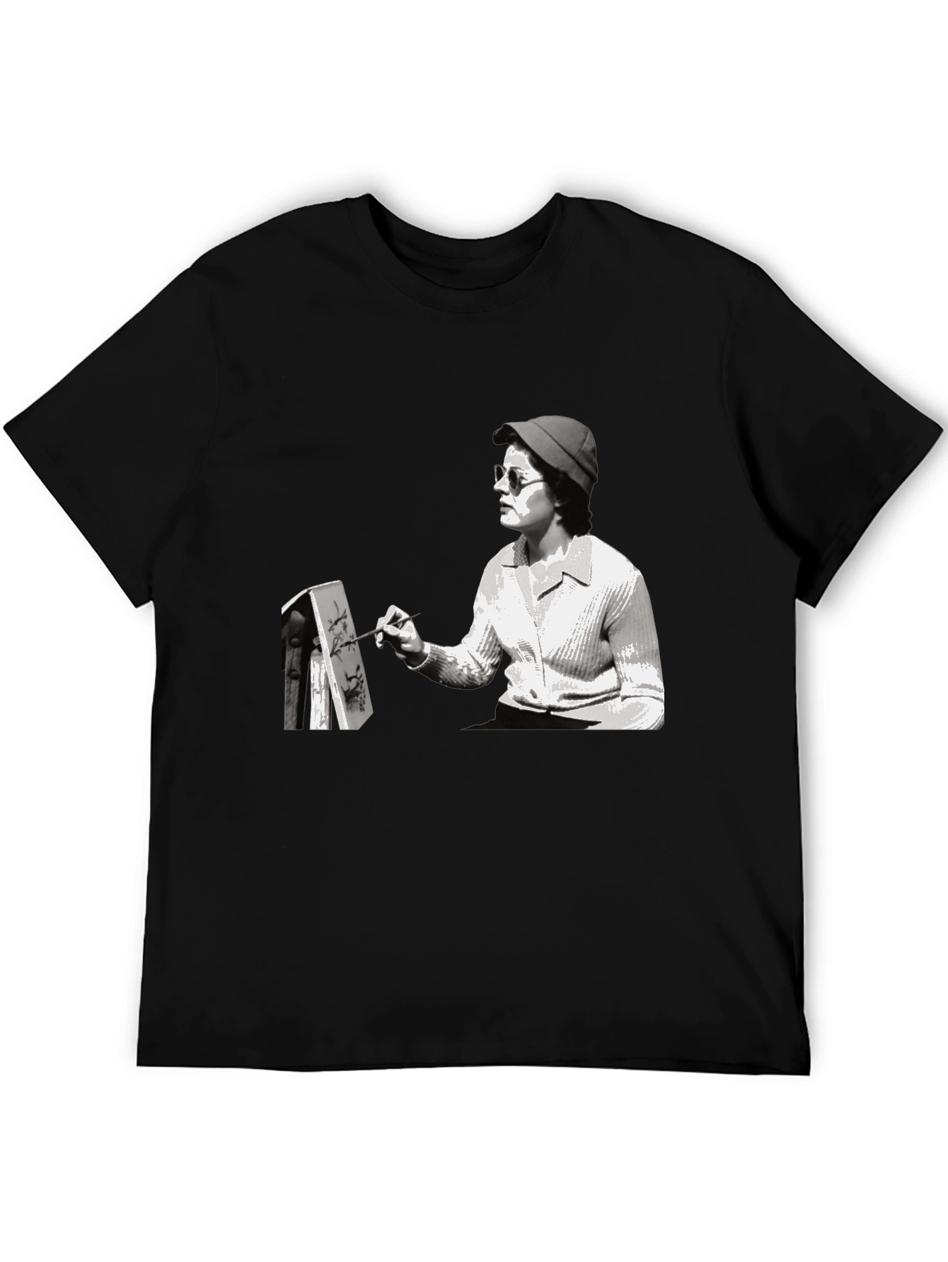 Artist Graphic Tee - Black Cotton T-Shirt