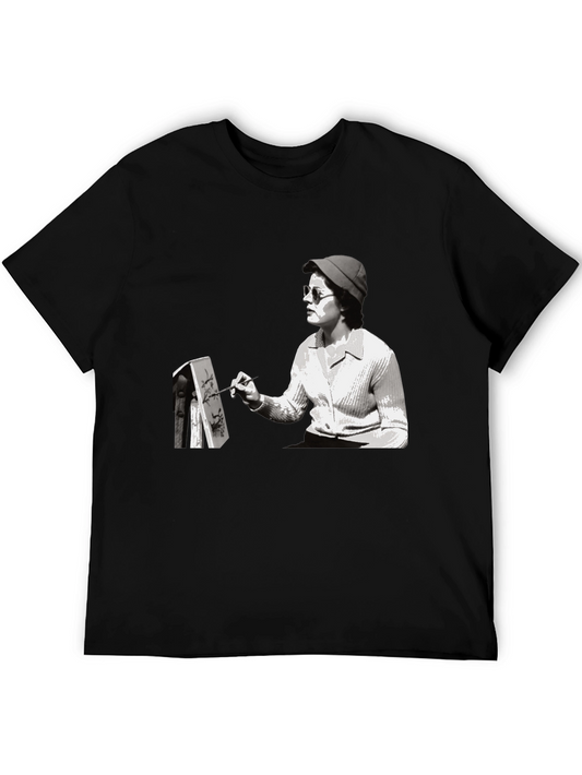 Artist Graphic Tee - Black Cotton T-Shirt
