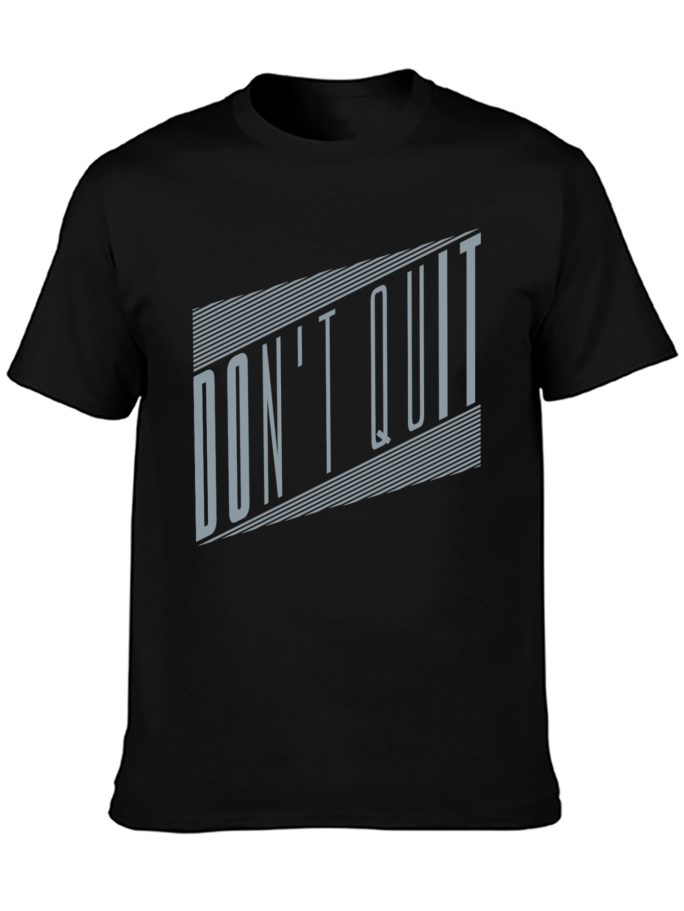 Dont Quit Graphic Tee - Motivational Black T-Shirt