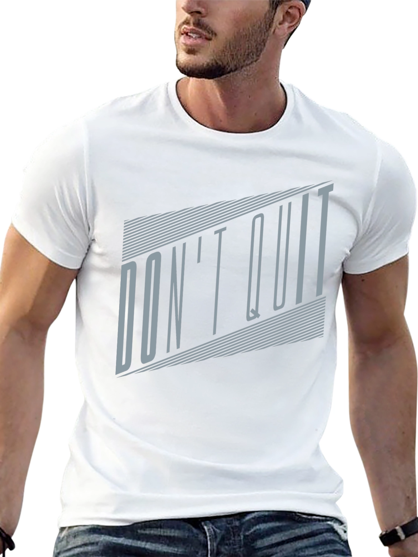 Dont Quit Graphic Tee - Motivational Black T-Shirt