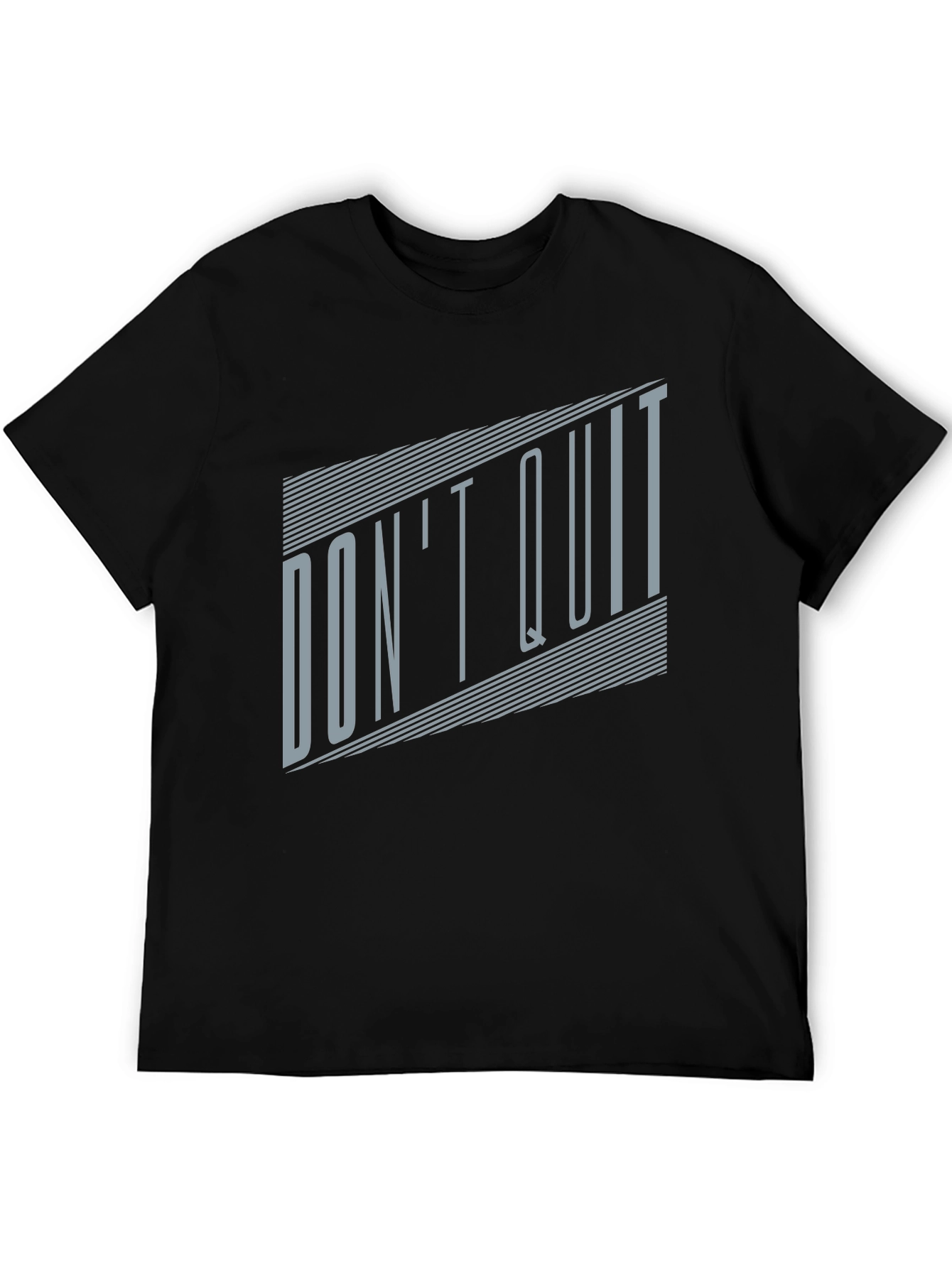 Dont Quit Graphic Tee - Motivational Black T-Shirt