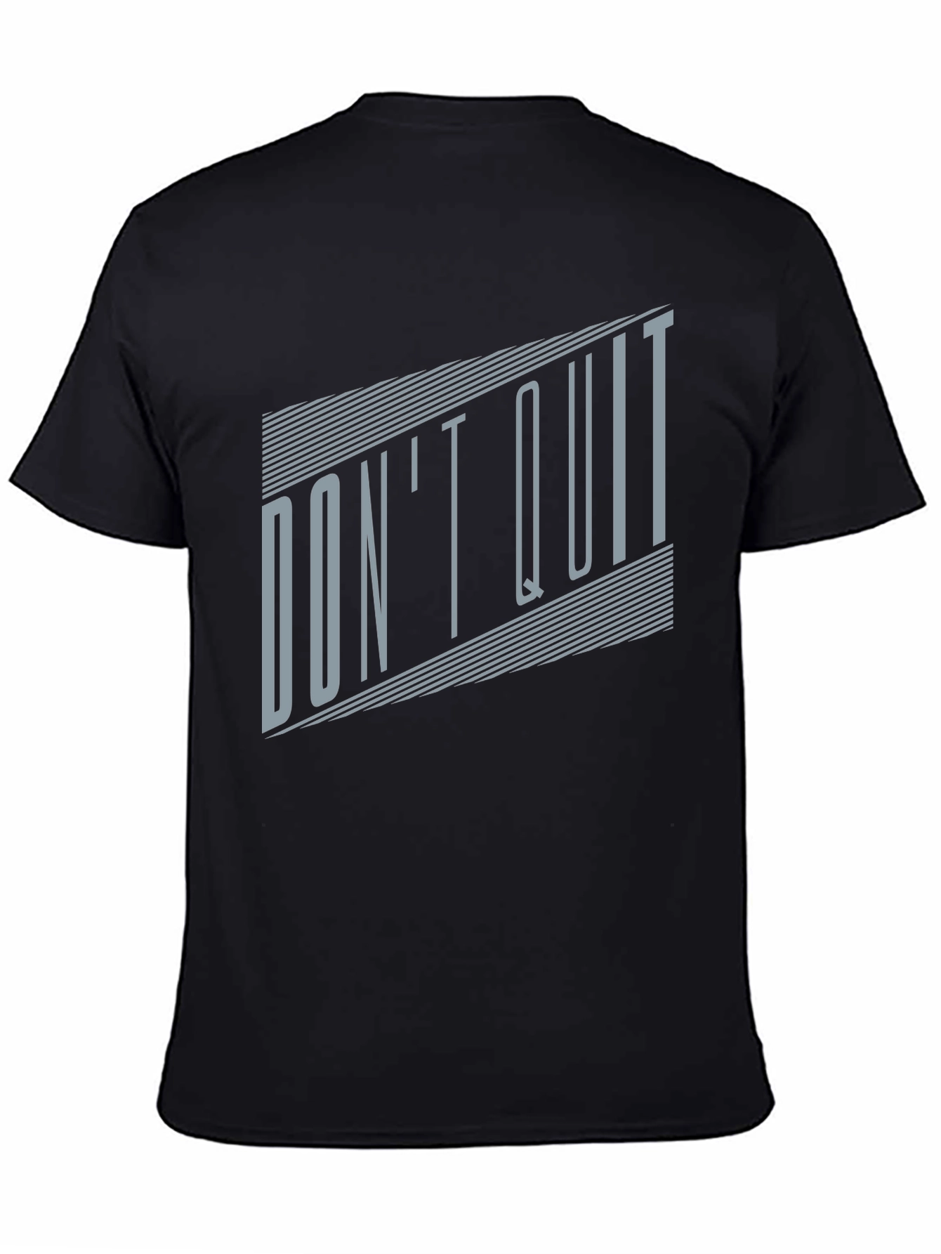Dont Quit Graphic Tee - Motivational Black T-Shirt