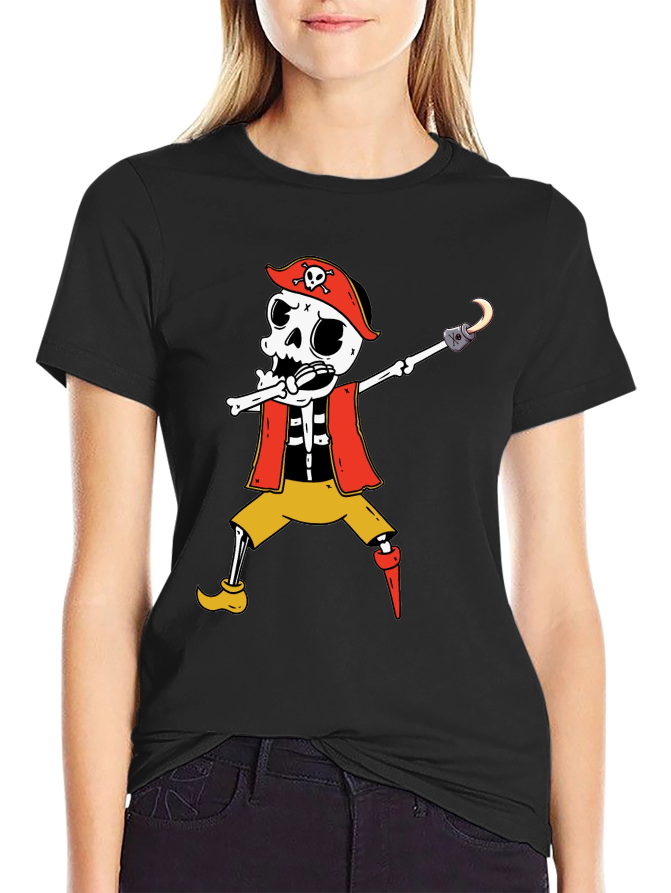 Pirate Skeleton Graphic T-Shirt