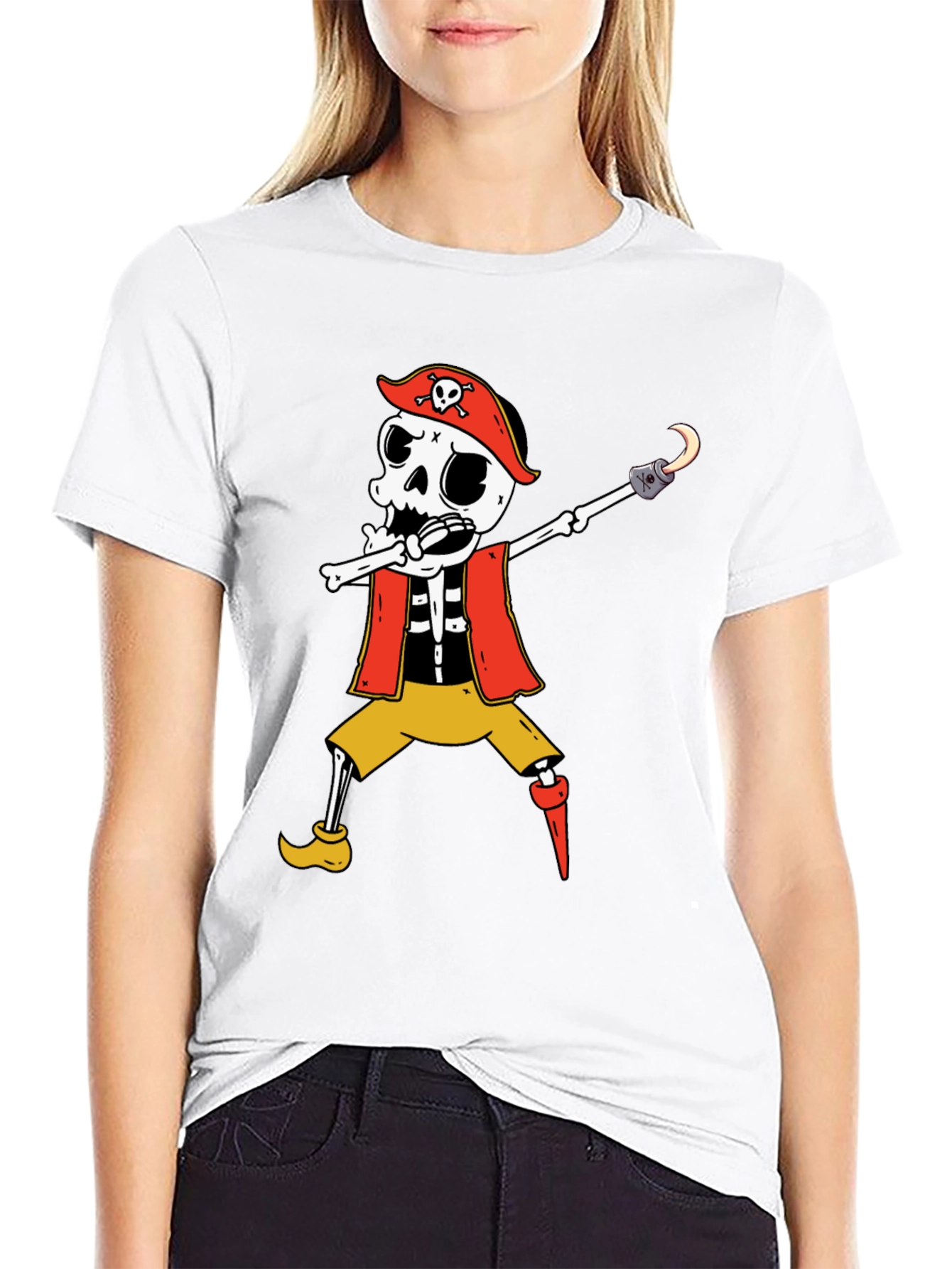 Pirate Skeleton Graphic T-Shirt